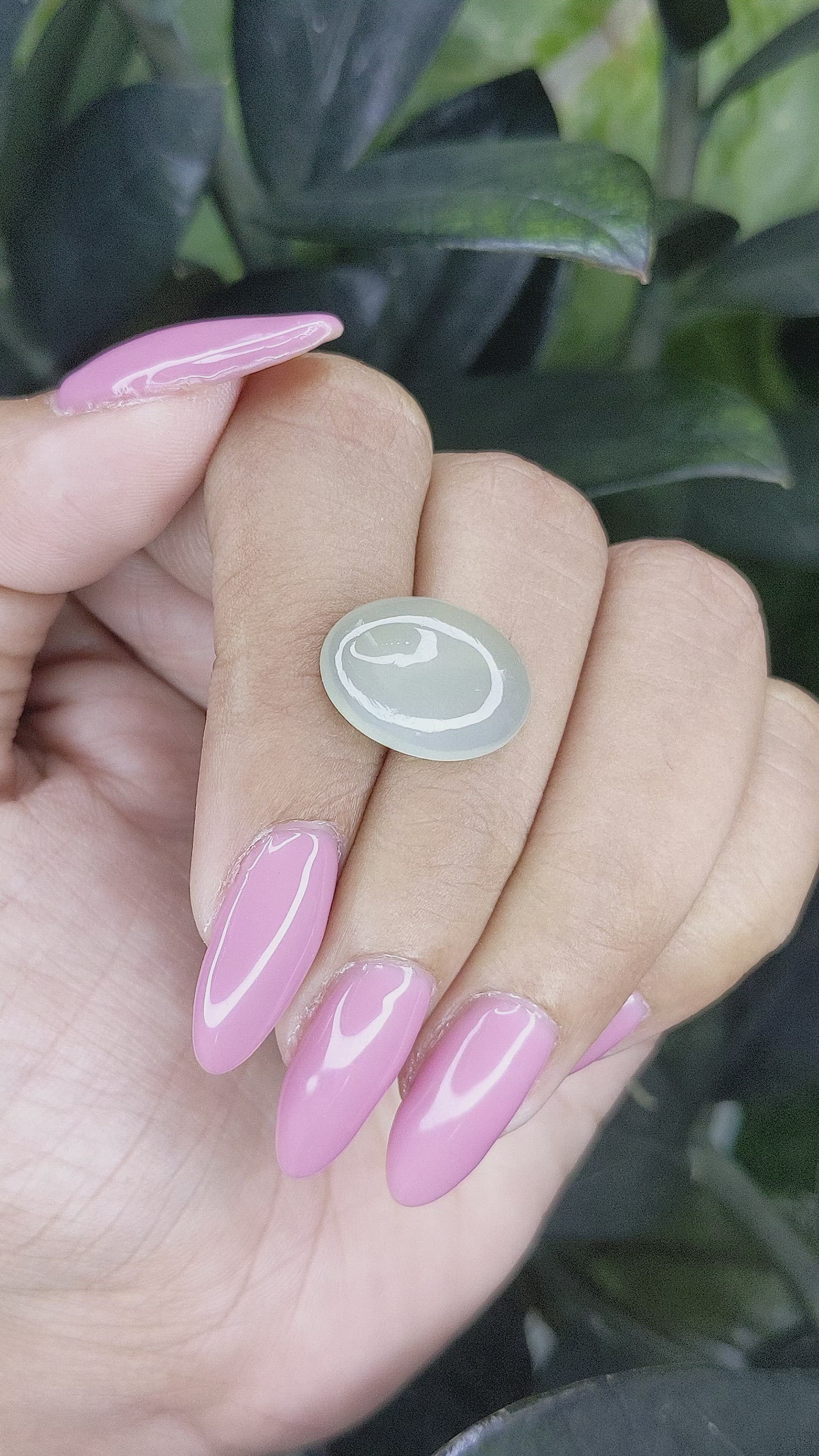 7.37 Ct. Cabochon Moonstone from Ceylon (Sri Lanka) Size Video