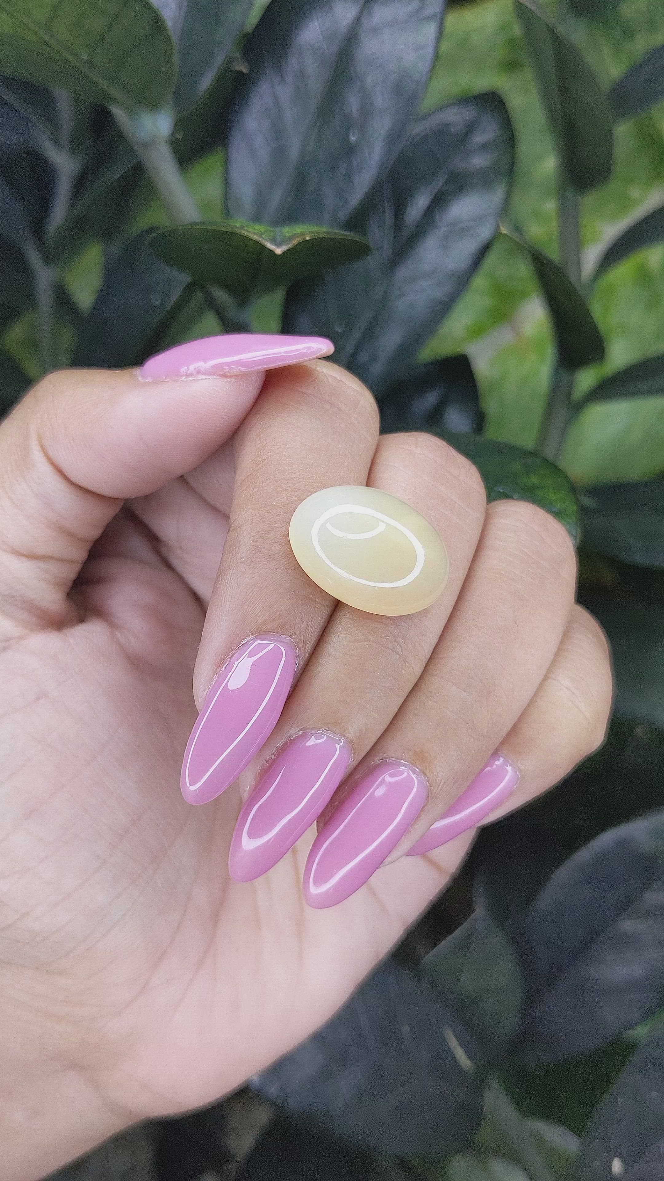 16.43 Ct. Cabochon Moonstone from Ceylon (Sri Lanka) Size Video