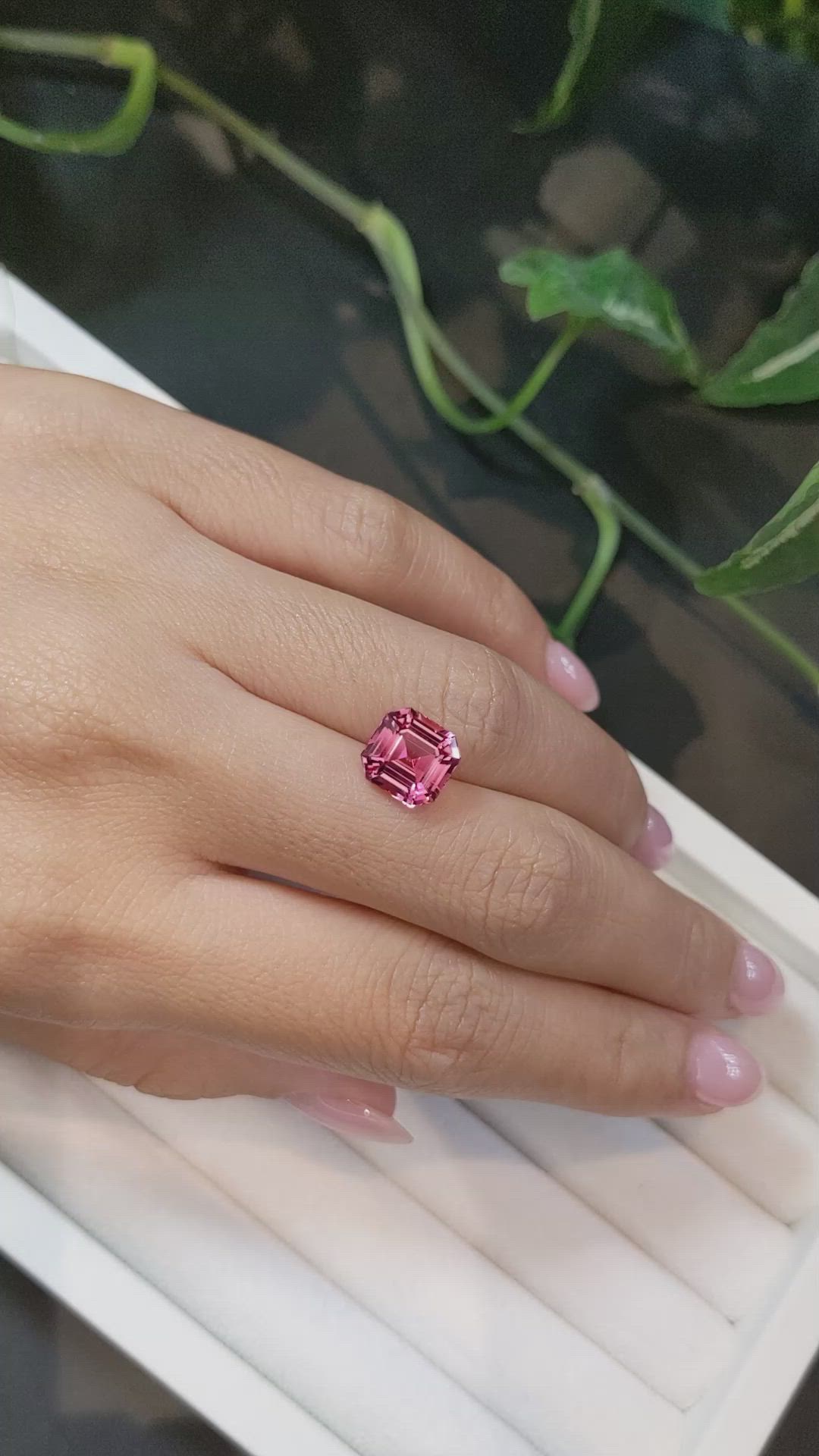 3.16 Ct. Rubellite Tourmaline from Mozambique Size Video