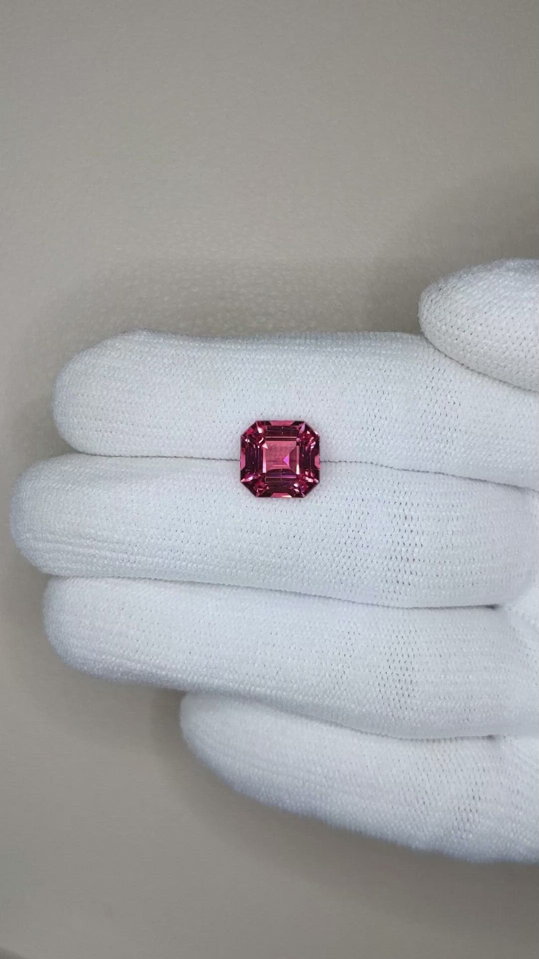 3.16 Ct. Rubellite Tourmaline from Mozambique Size Video