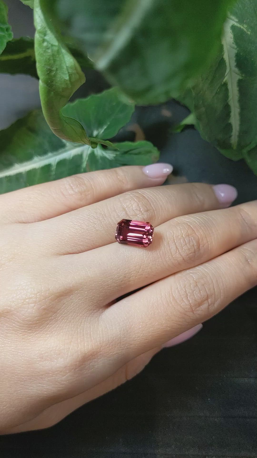 4.71 Ct. Rubellite Tourmaline from Mozambique Size Video