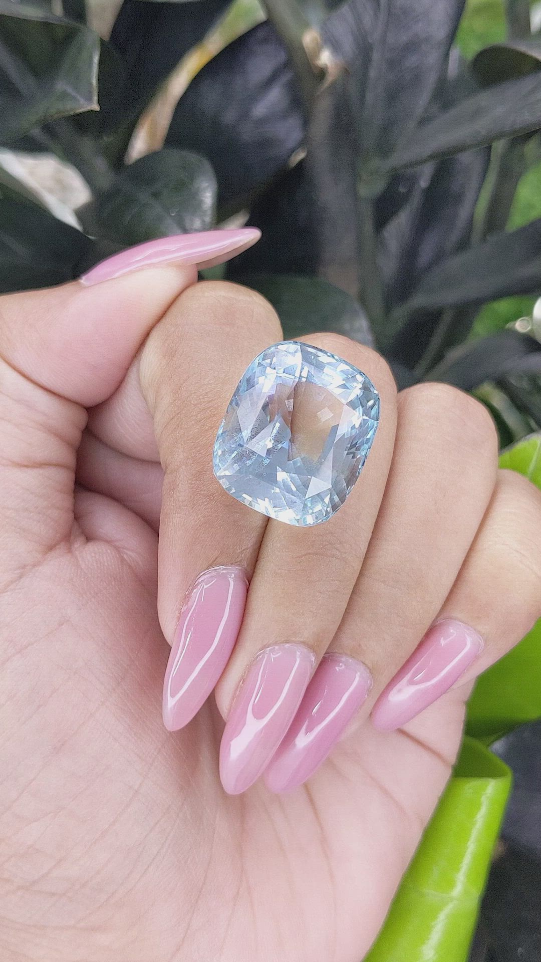 45.26 Ct. Aquamarine from Tanzania Size Video