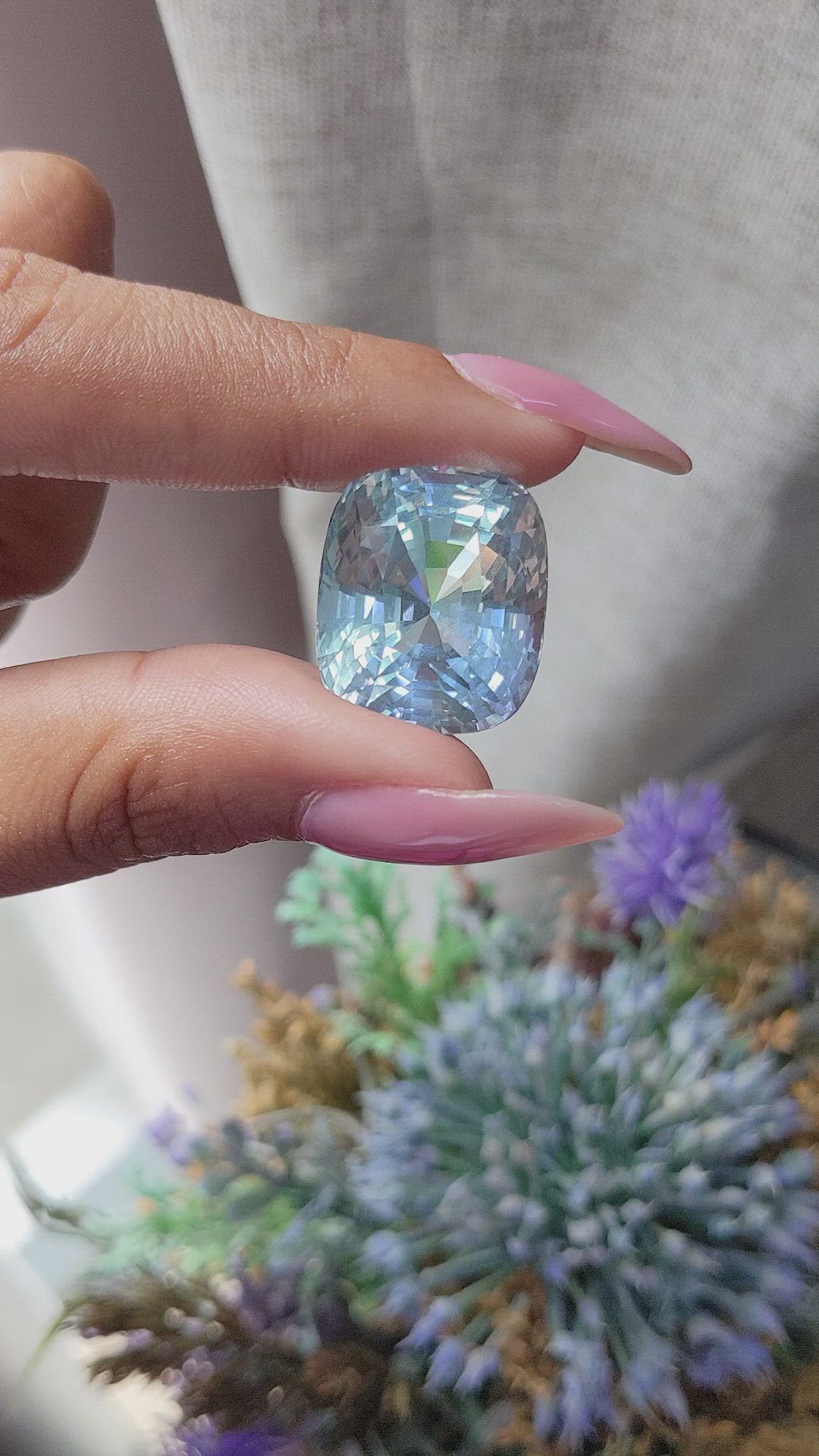 45.26 Ct. Aquamarine from Tanzania Size Video