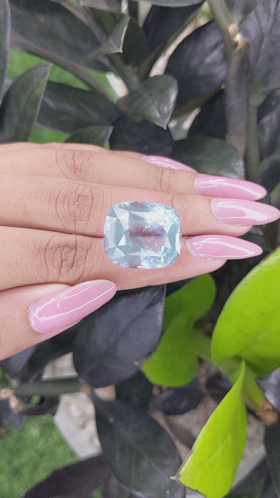 45.26 Ct. Aquamarine from Tanzania Size Video