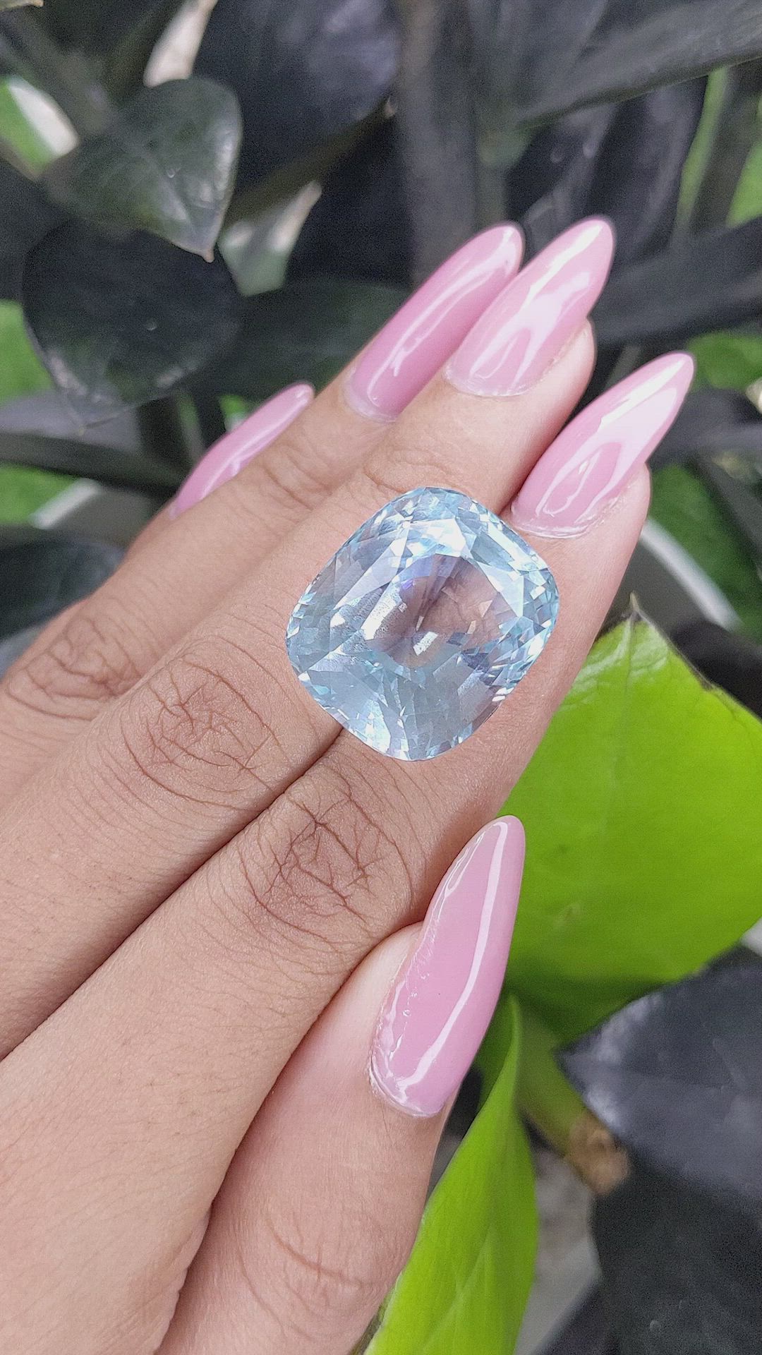 45.26 Ct. Aquamarine from Tanzania Size Video