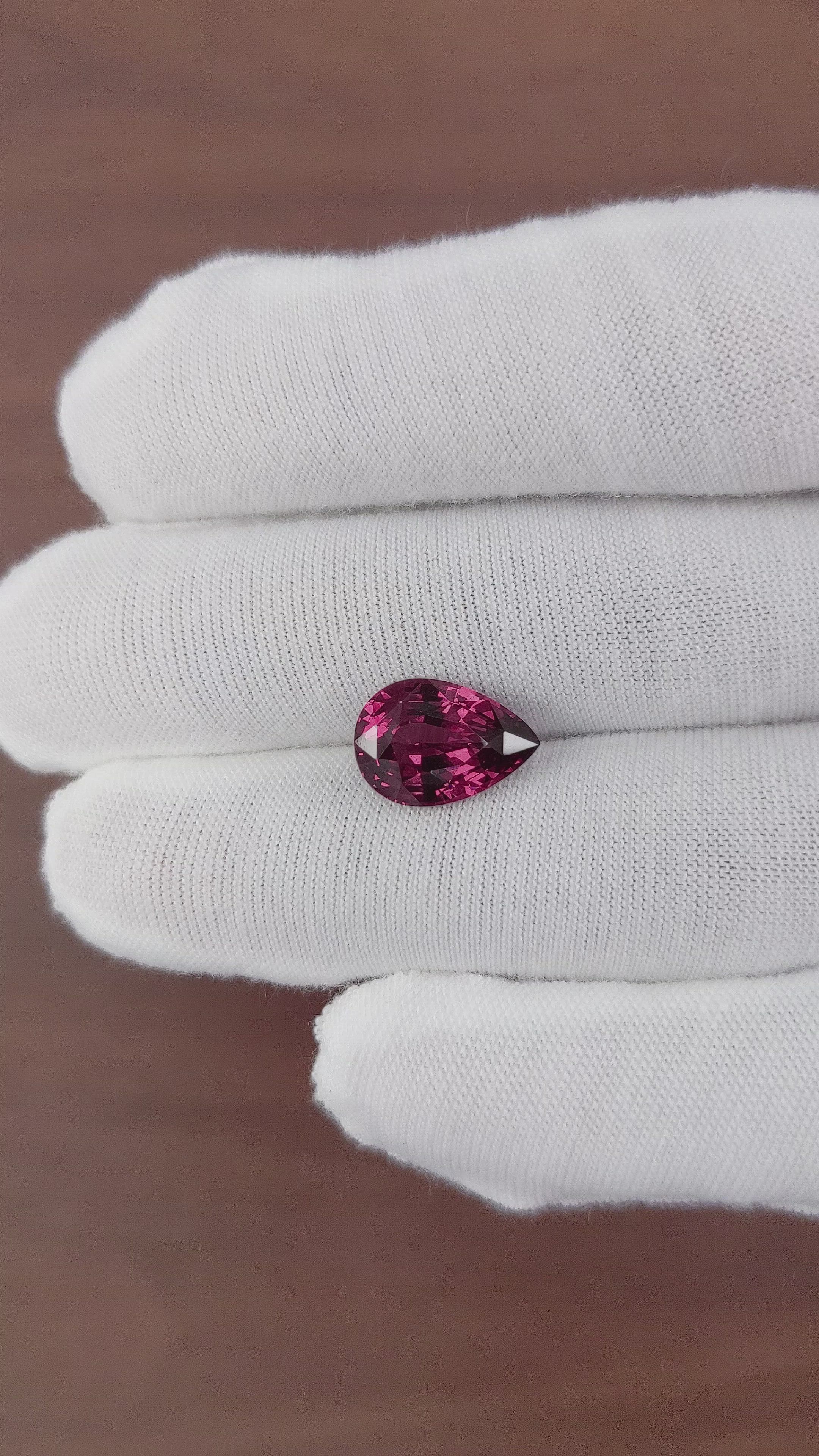 5.12 Ct. Garnet from Ceylon (Sri Lanka) Size Video
