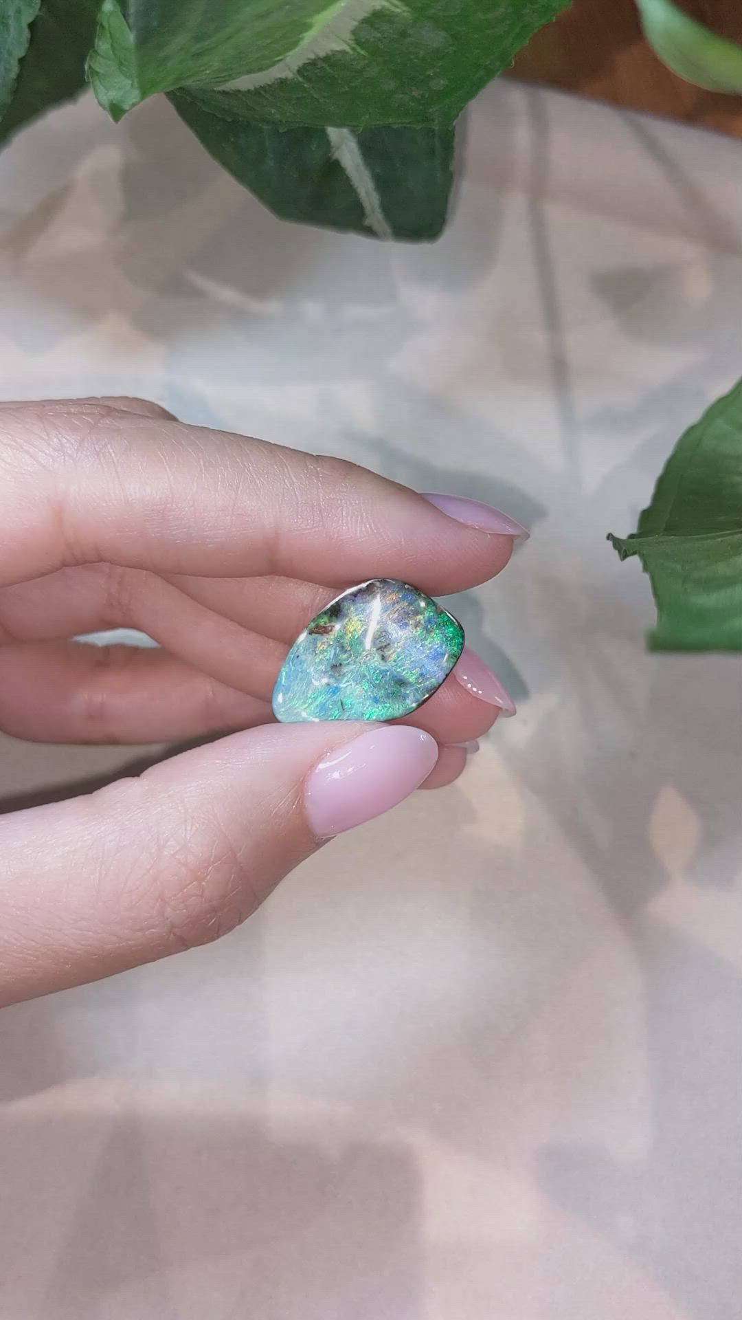 9.52 Ct. Black Opal from Australia Size Video