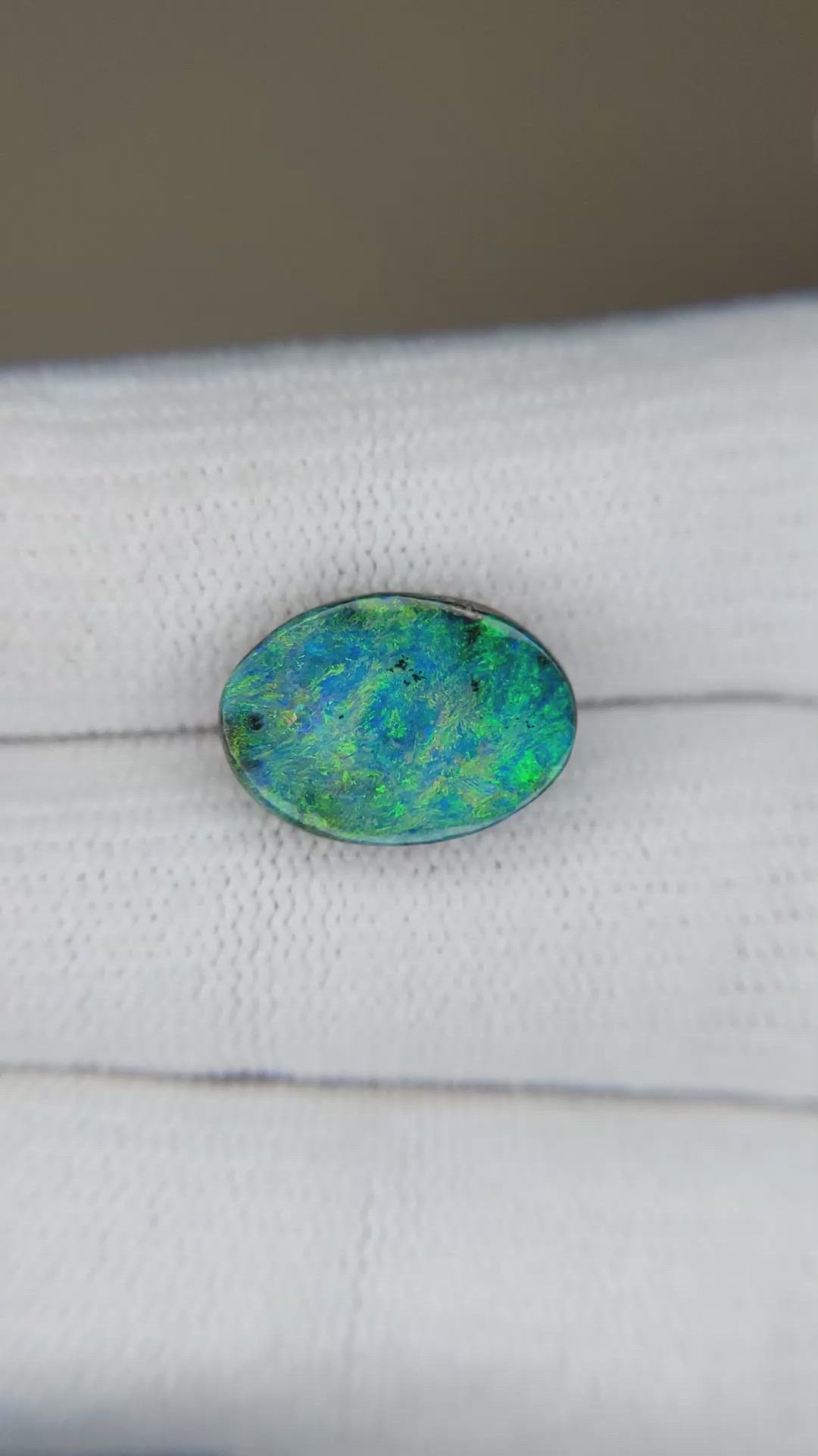 3.61 Ct. Boulder Opal from Australia Size Video