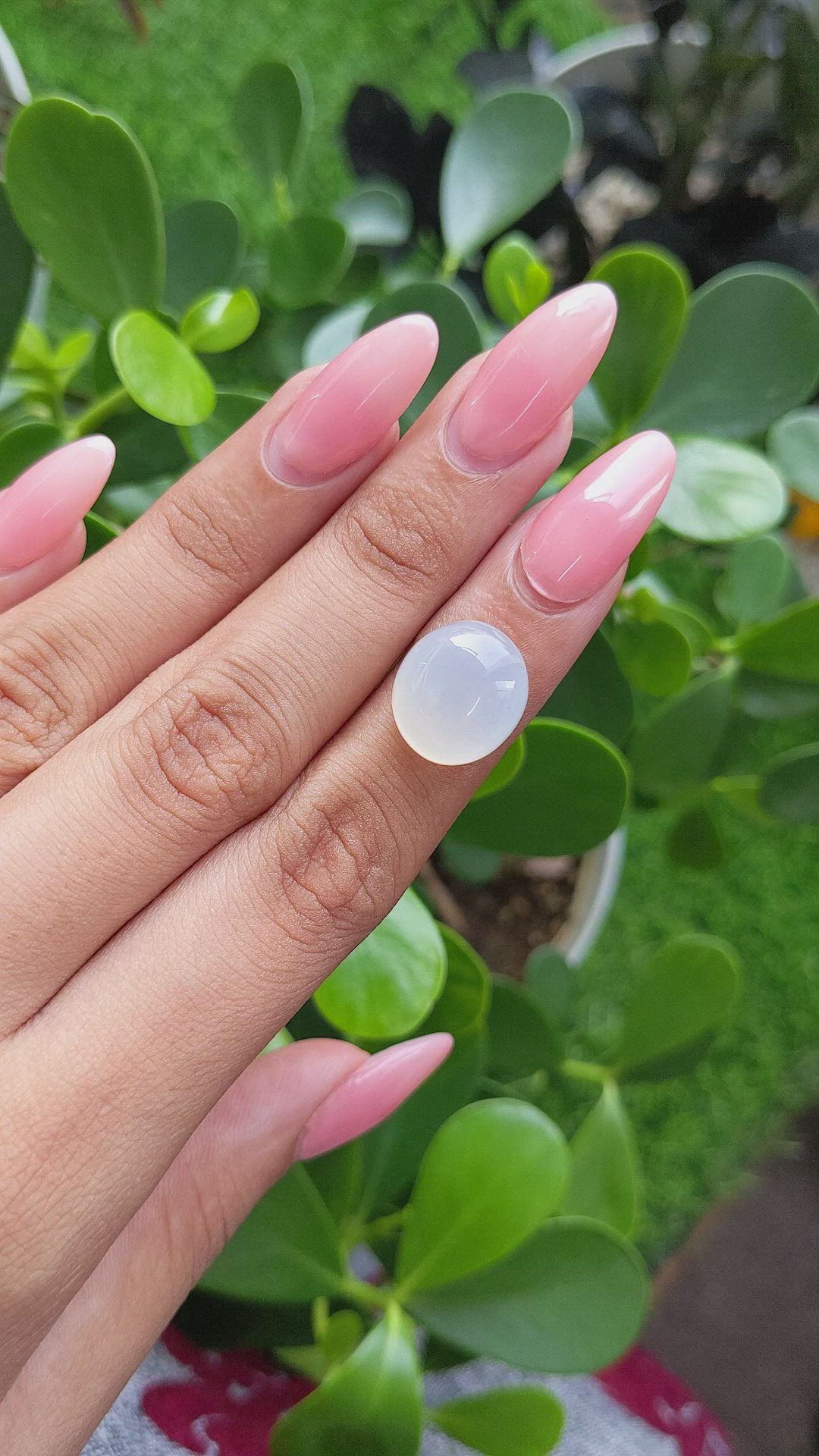 12.03 Ct. Cabochon Moonstone from Ceylon (Sri Lanka) Size Video