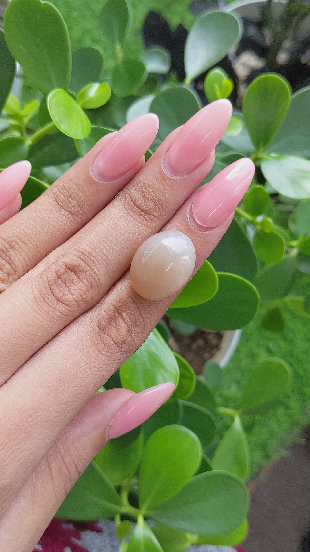19.97 Ct. Cabochon Moonstone from Ceylon (Sri Lanka) Size Video