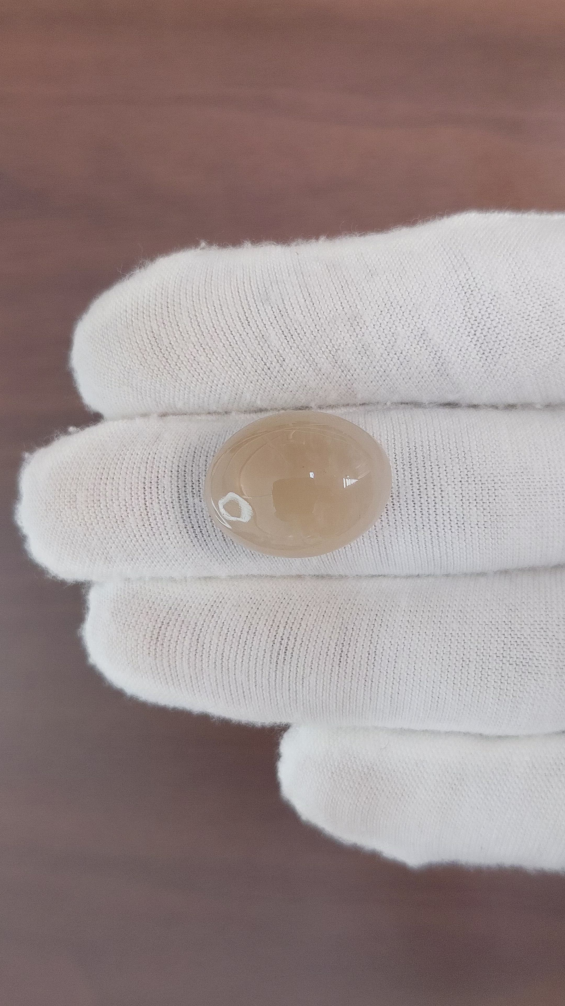 19.97 Ct. Cabochon Moonstone from Ceylon (Sri Lanka) Size Video