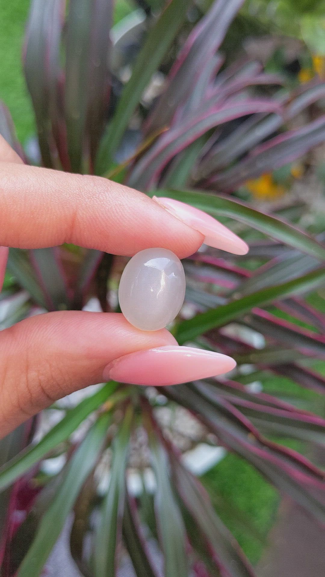 11.38 Ct. Cabochon Moonstone from Ceylon (Sri Lanka) Size Video