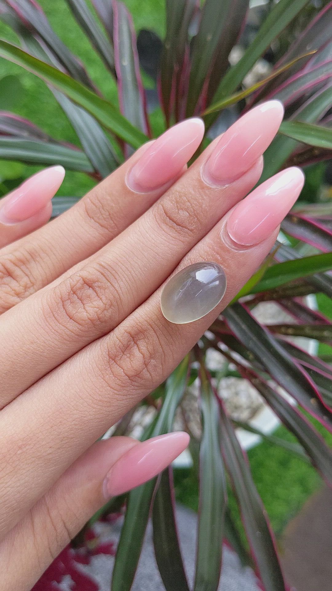 11.85 Ct. Cabochon Moonstone from Ceylon (Sri Lanka) Size Video