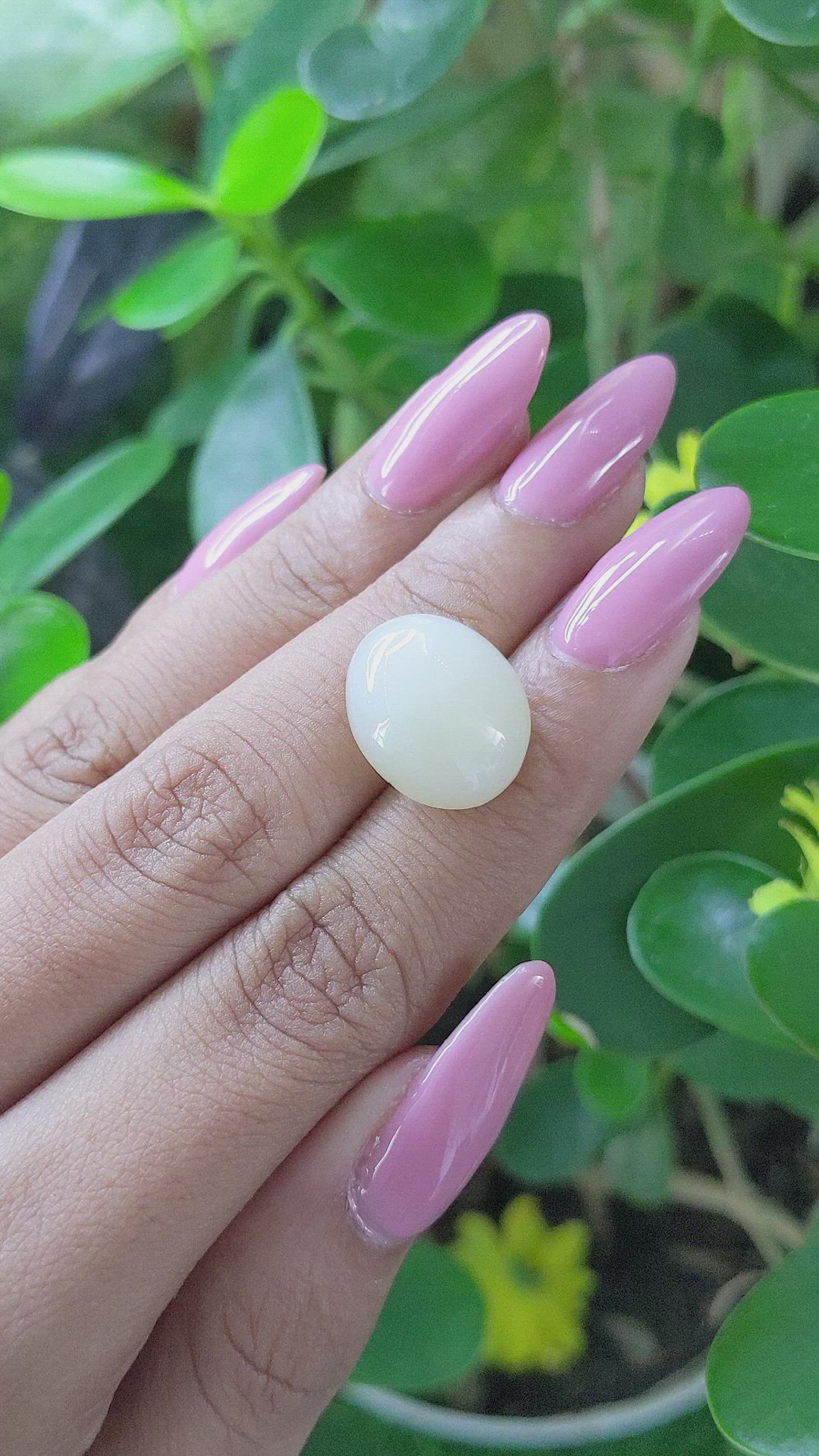 10.52 Ct. Cabochon Moonstone from Ceylon (Sri Lanka) Size Video