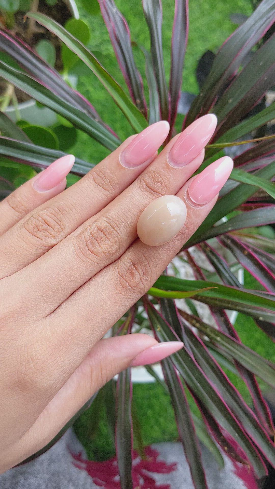31.61 Ct. Cabochon Moonstone from Ceylon (Sri Lanka) Size Video