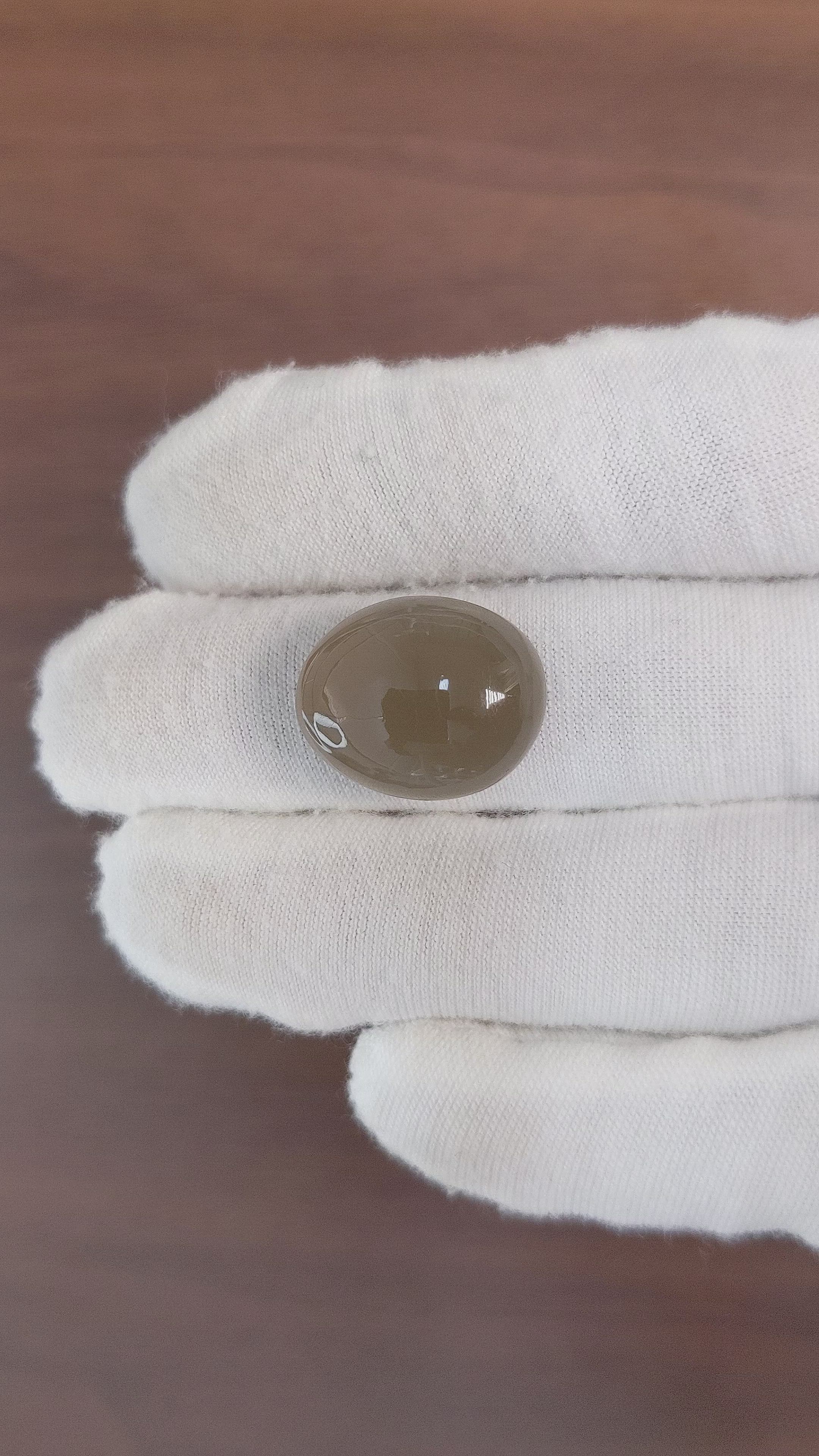 19.21 Ct. Cabochon Moonstone from Ceylon (Sri Lanka) Size Video