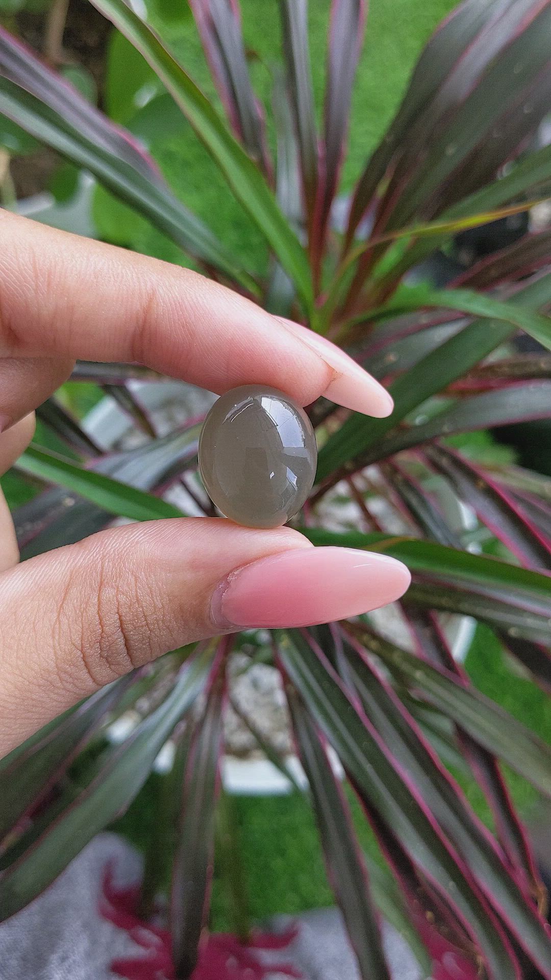 19.21 Ct. Cabochon Moonstone from Ceylon (Sri Lanka) Size Video