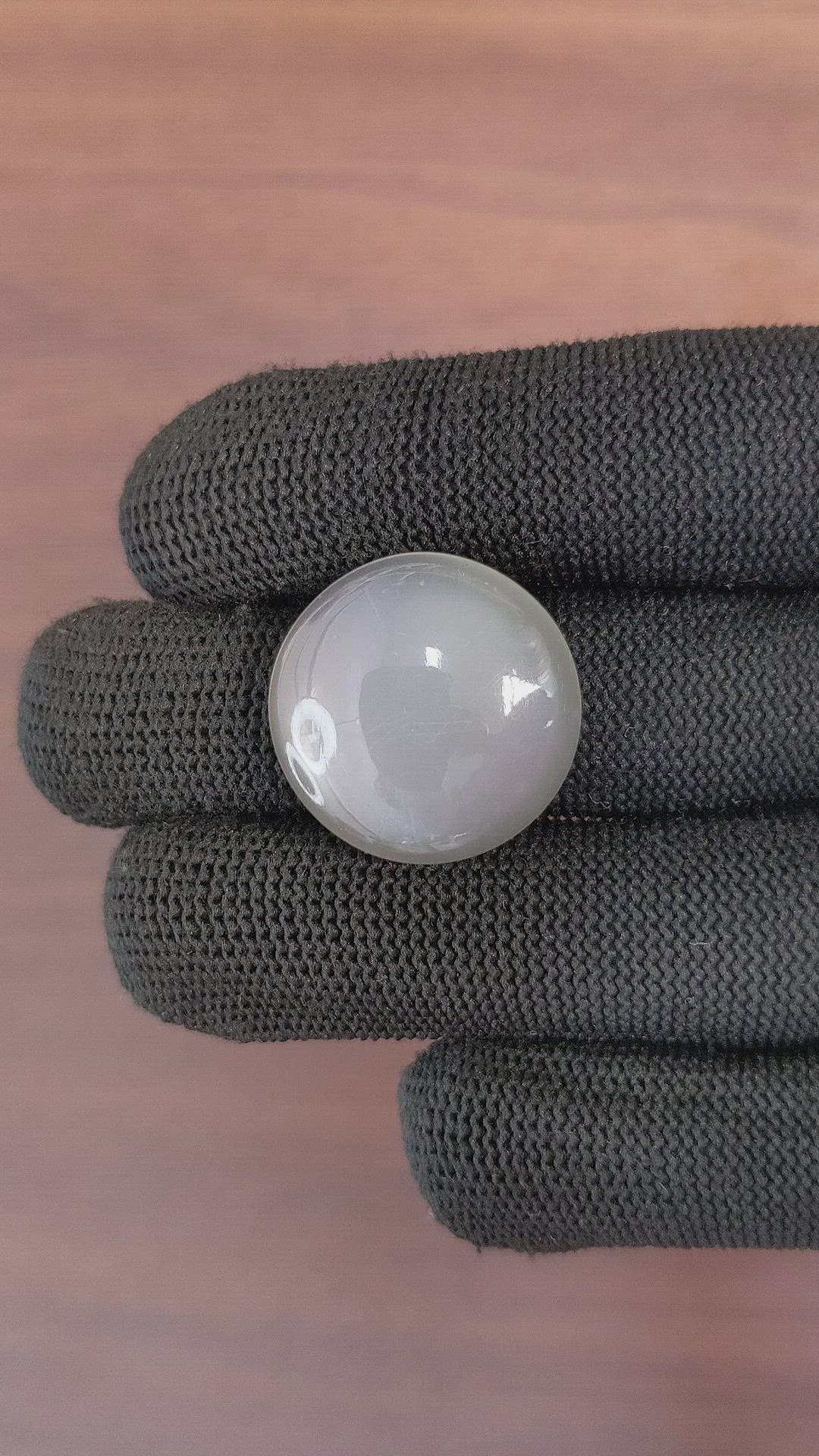 26.64 Ct. Cabochon Moonstone from Ceylon (Sri Lanka) Size Video