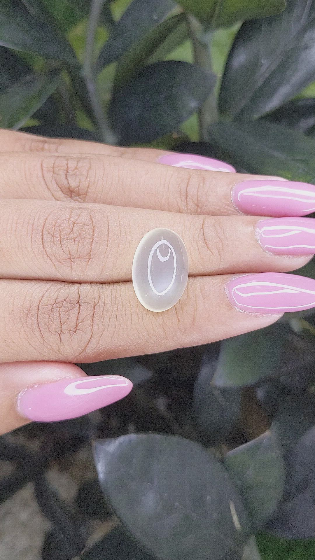 12.00 Ct. Cabochon Moonstone from Ceylon (Sri Lanka) Size Video