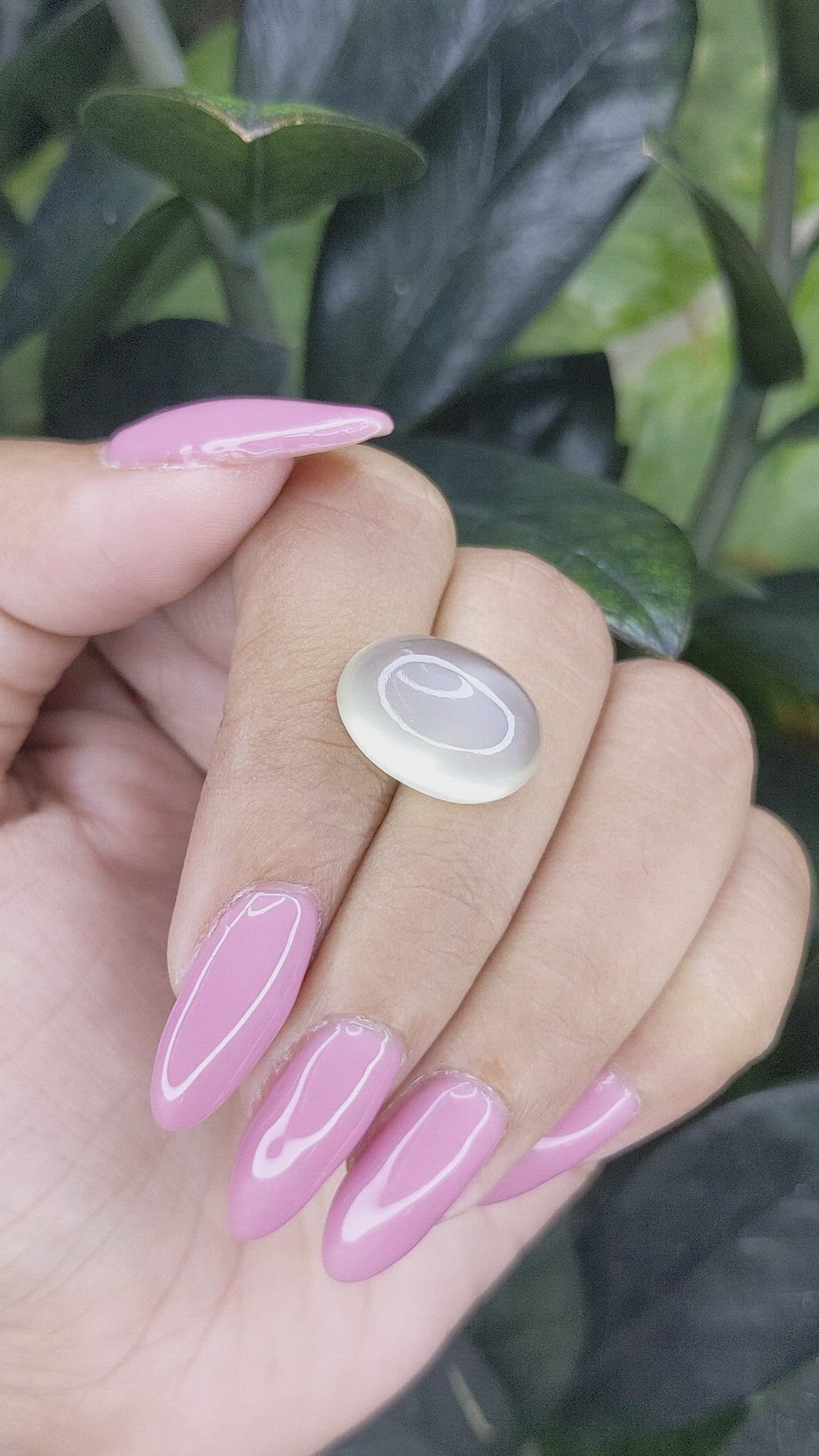 12.00 Ct. Cabochon Moonstone from Ceylon (Sri Lanka) Size Video