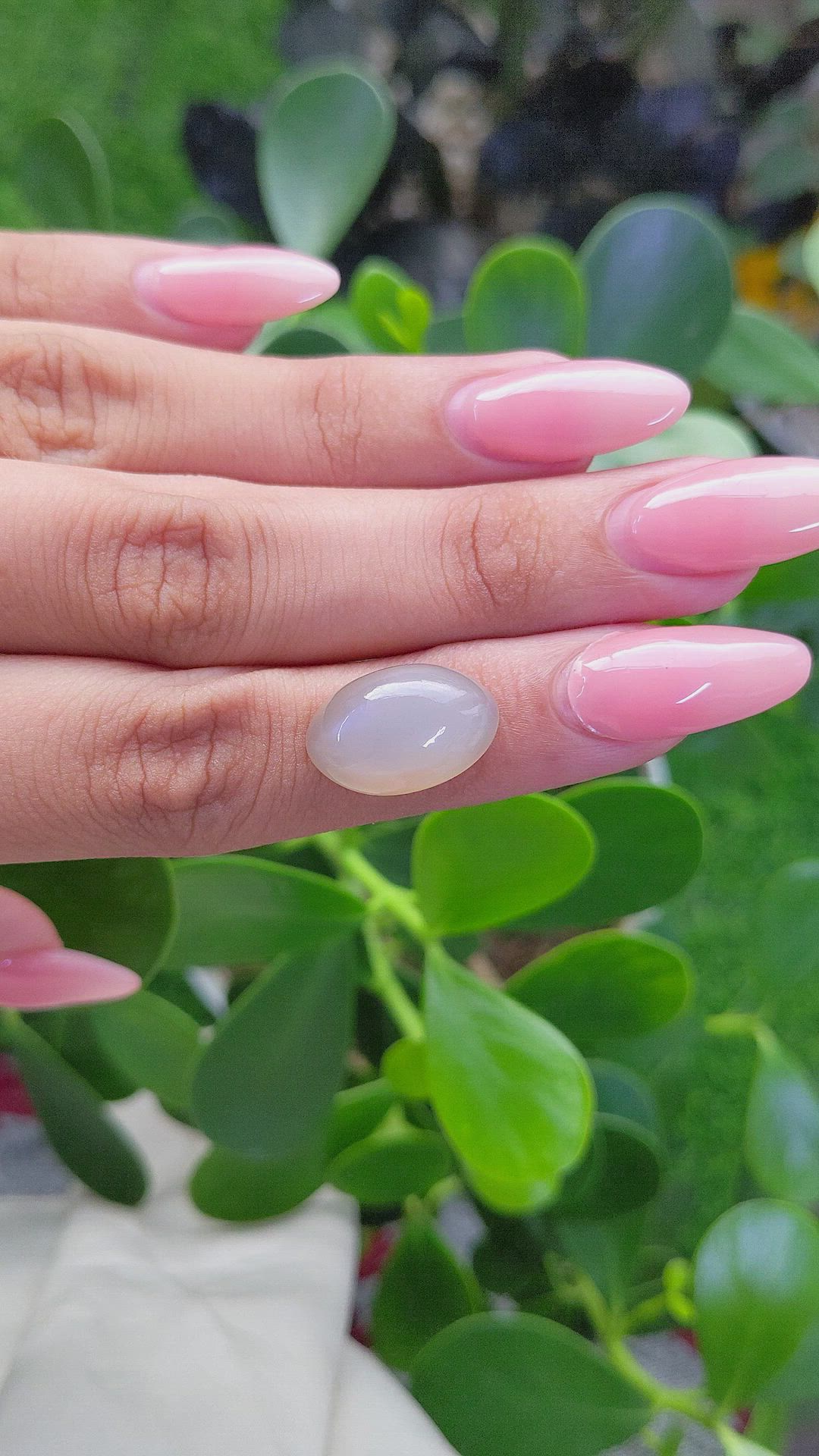 11.60 Ct. Cabochon Moonstone from Ceylon (Sri Lanka) Size Video