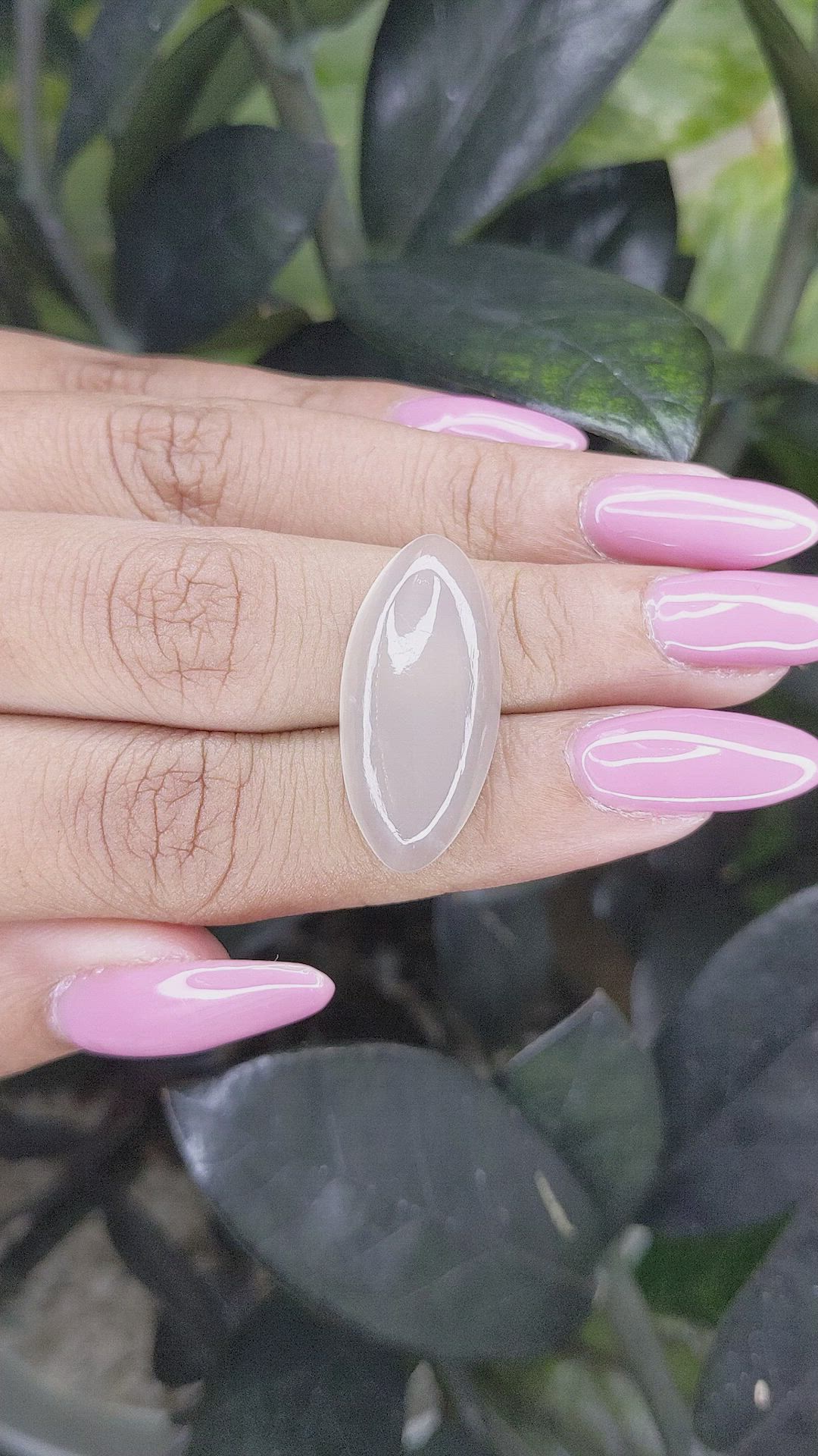 13.84 Ct. Cabochon Moonstone from Ceylon (Sri Lanka) Size Video
