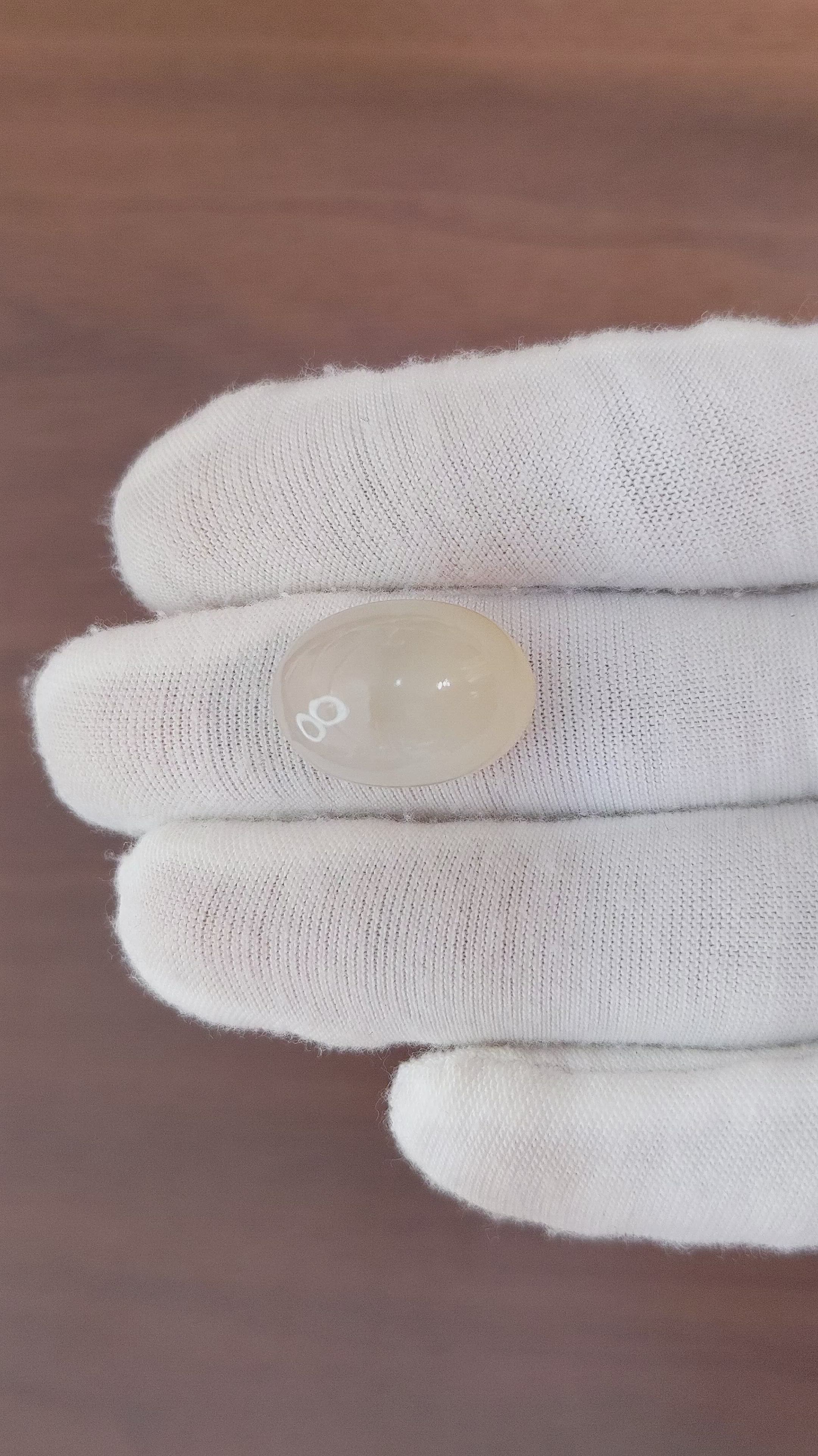 26.62 Ct. Cabochon Moonstone from Ceylon (Sri Lanka) Size Video