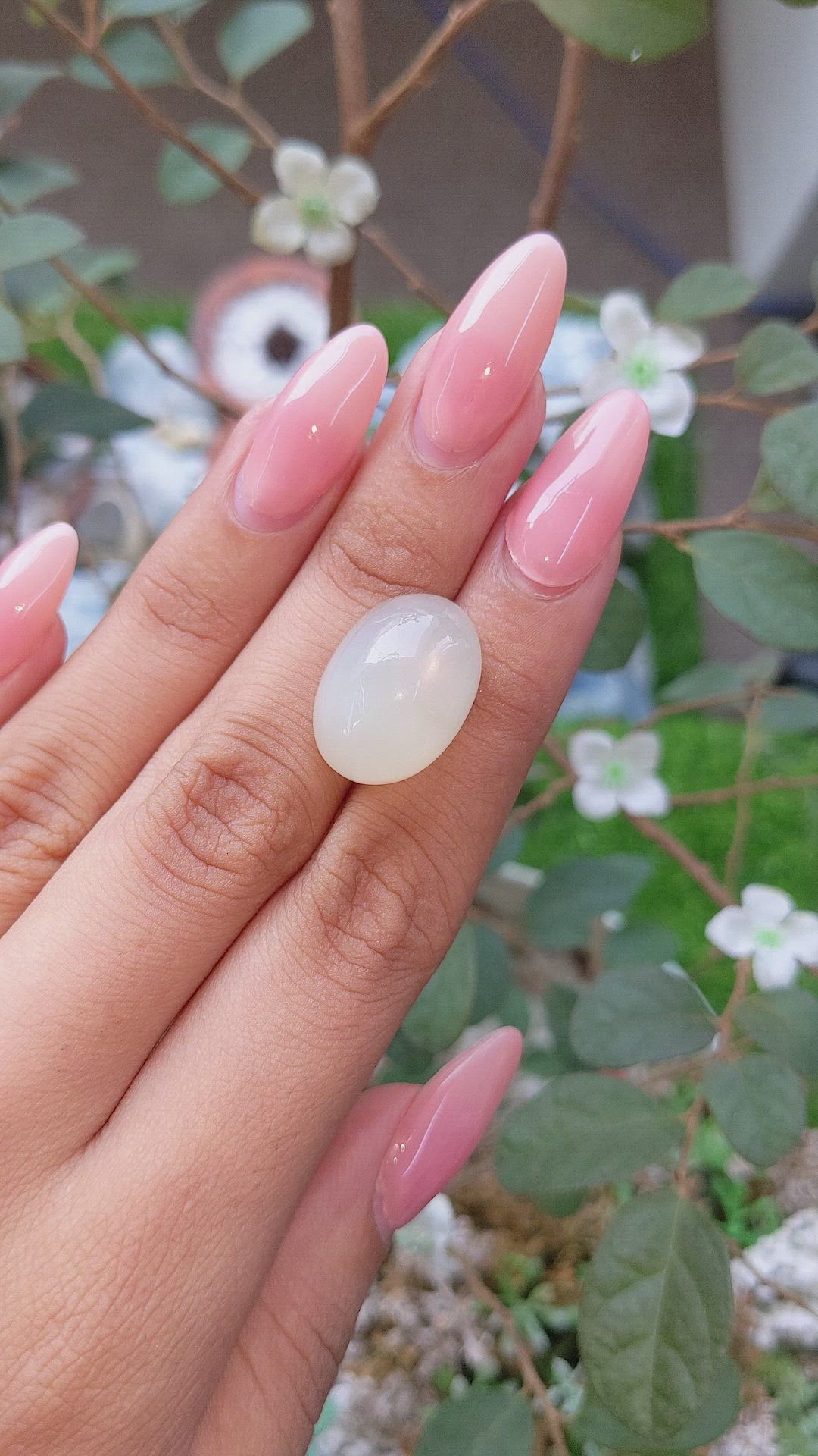 26.62 Ct. Cabochon Moonstone from Ceylon (Sri Lanka) Size Video