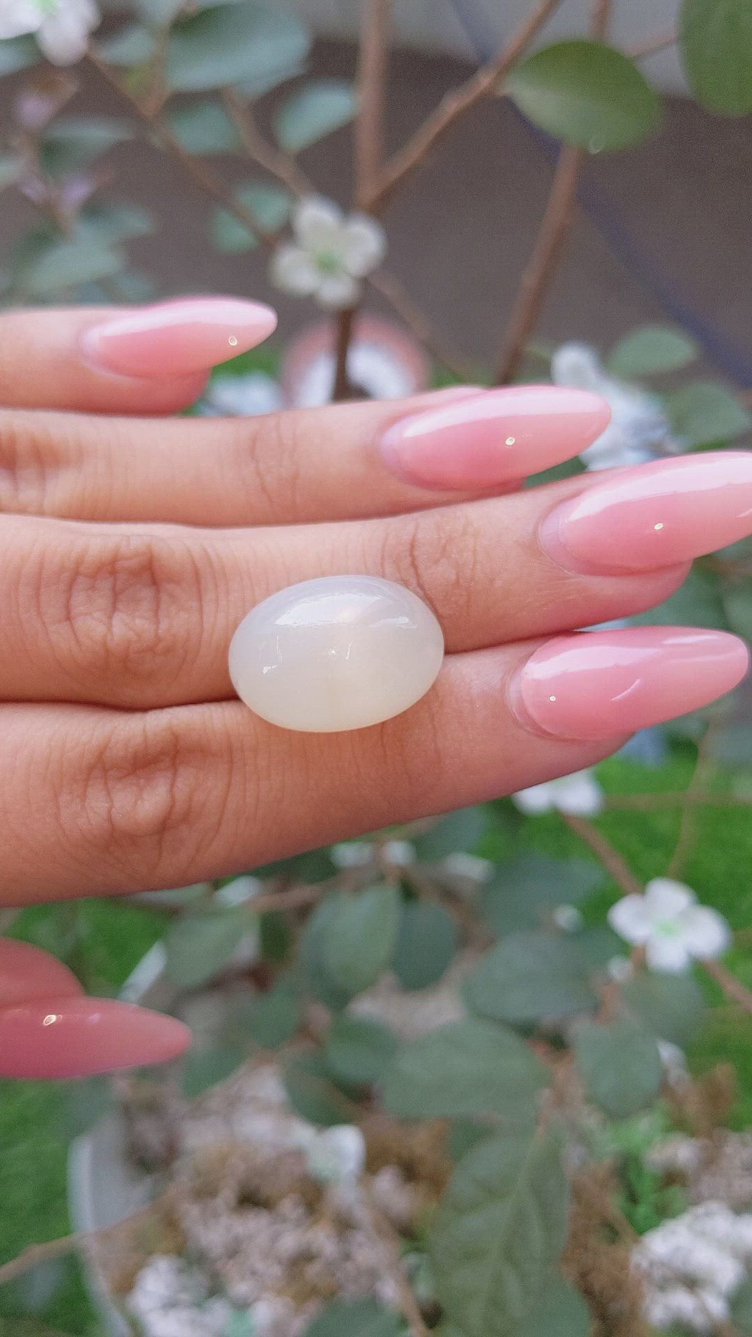 26.62 Ct. Cabochon Moonstone from Ceylon (Sri Lanka) Size Video