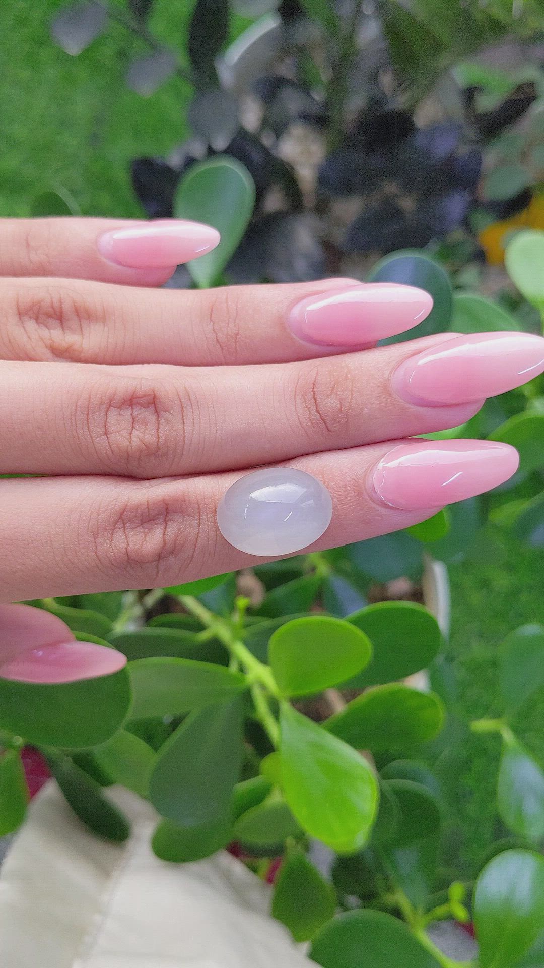 16.89 Ct. Cabochon Moonstone from Ceylon (Sri Lanka) Size Video