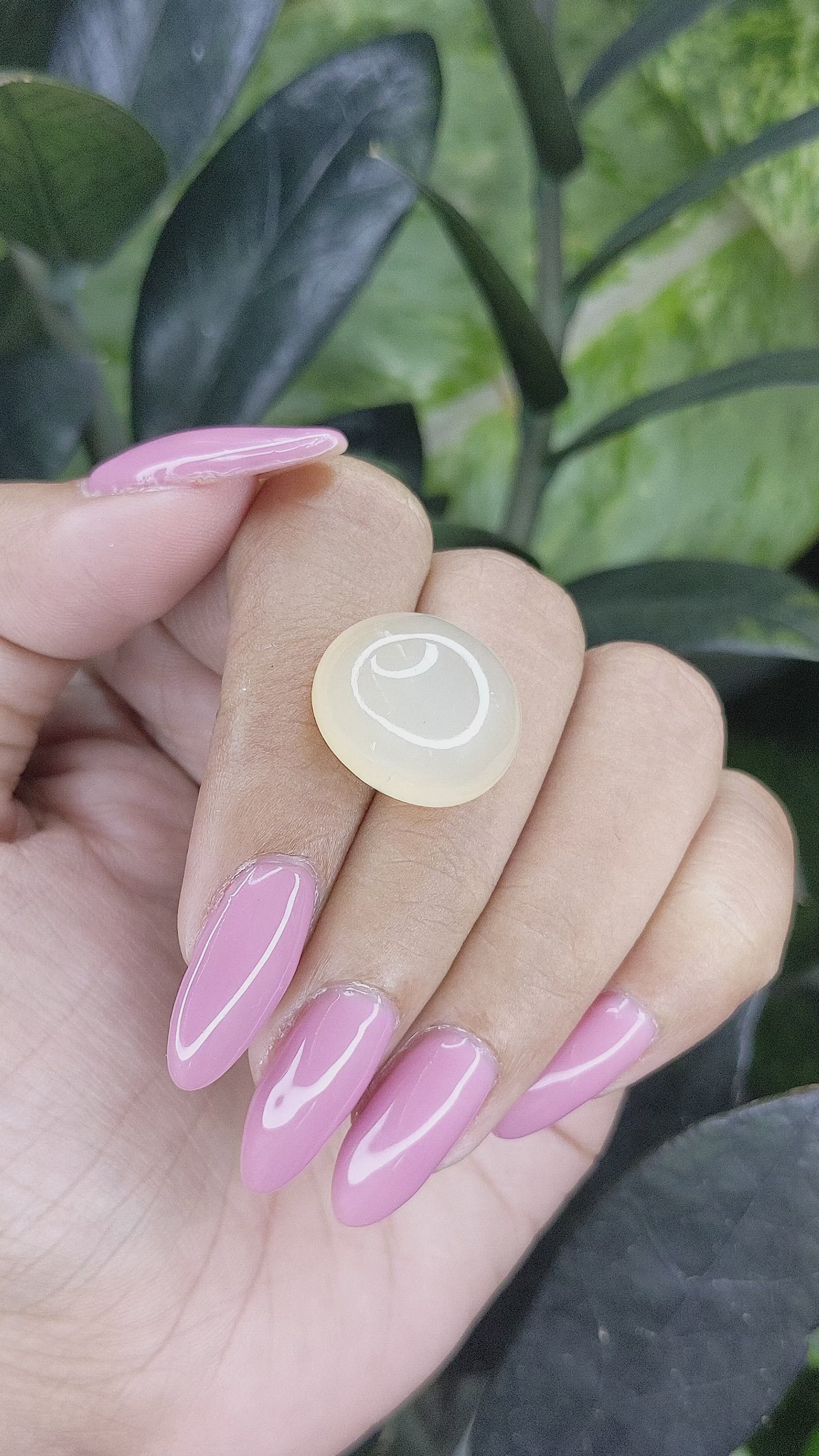 22.22 Ct. Cabochon Moonstone from Ceylon (Sri Lanka) Size Video