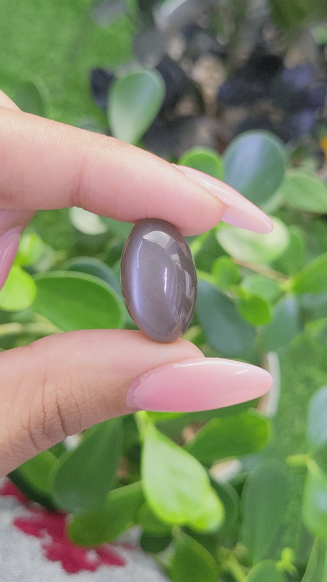 25.38 Ct. Cabochon Moonstone from Ceylon (Sri Lanka) Size Video