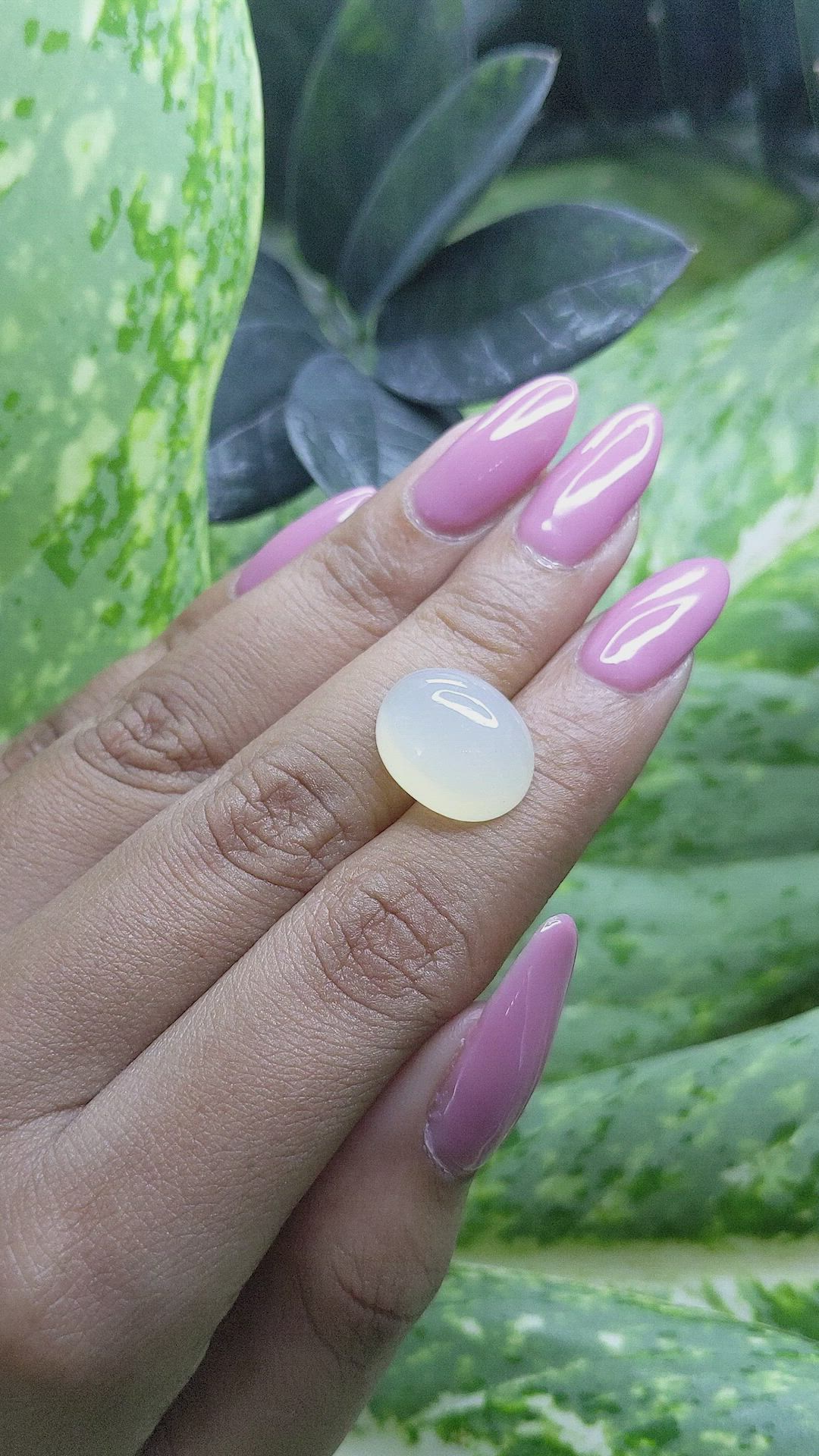 10.91 Ct. Cabochon Moonstone from Ceylon (Sri Lanka) Size Video