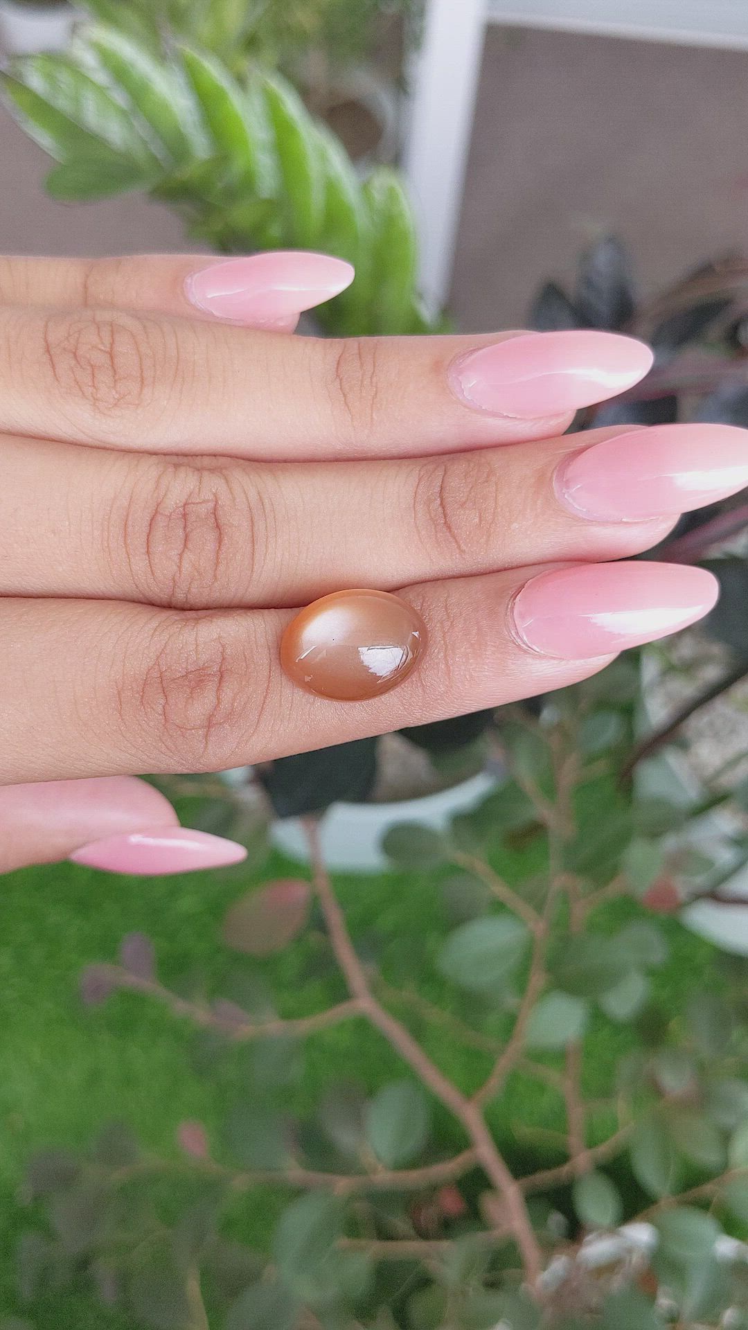 8.02 Ct. Cabochon Moonstone from Ceylon (Sri Lanka) Size Video