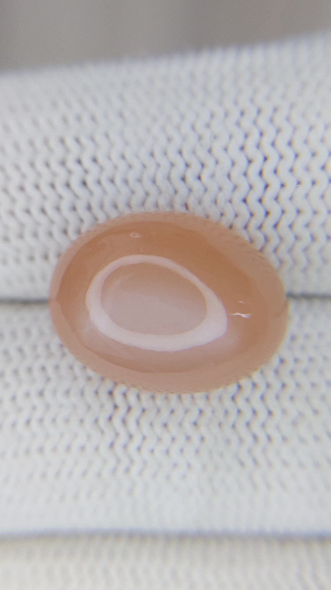 10.21 Ct. Cabochon Moonstone from Ceylon (Sri Lanka) Size Video