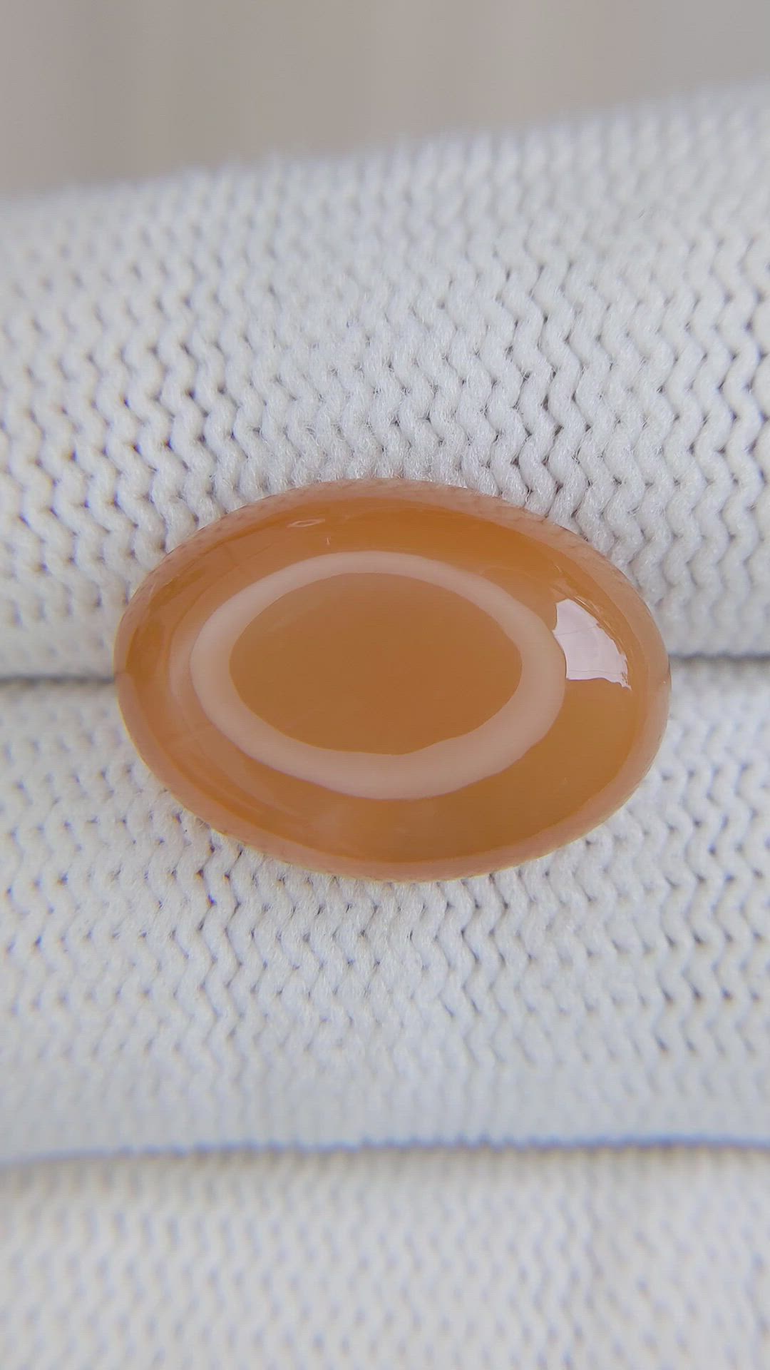 9.69 Ct. Cabochon Moonstone from Ceylon (Sri Lanka) Size Video