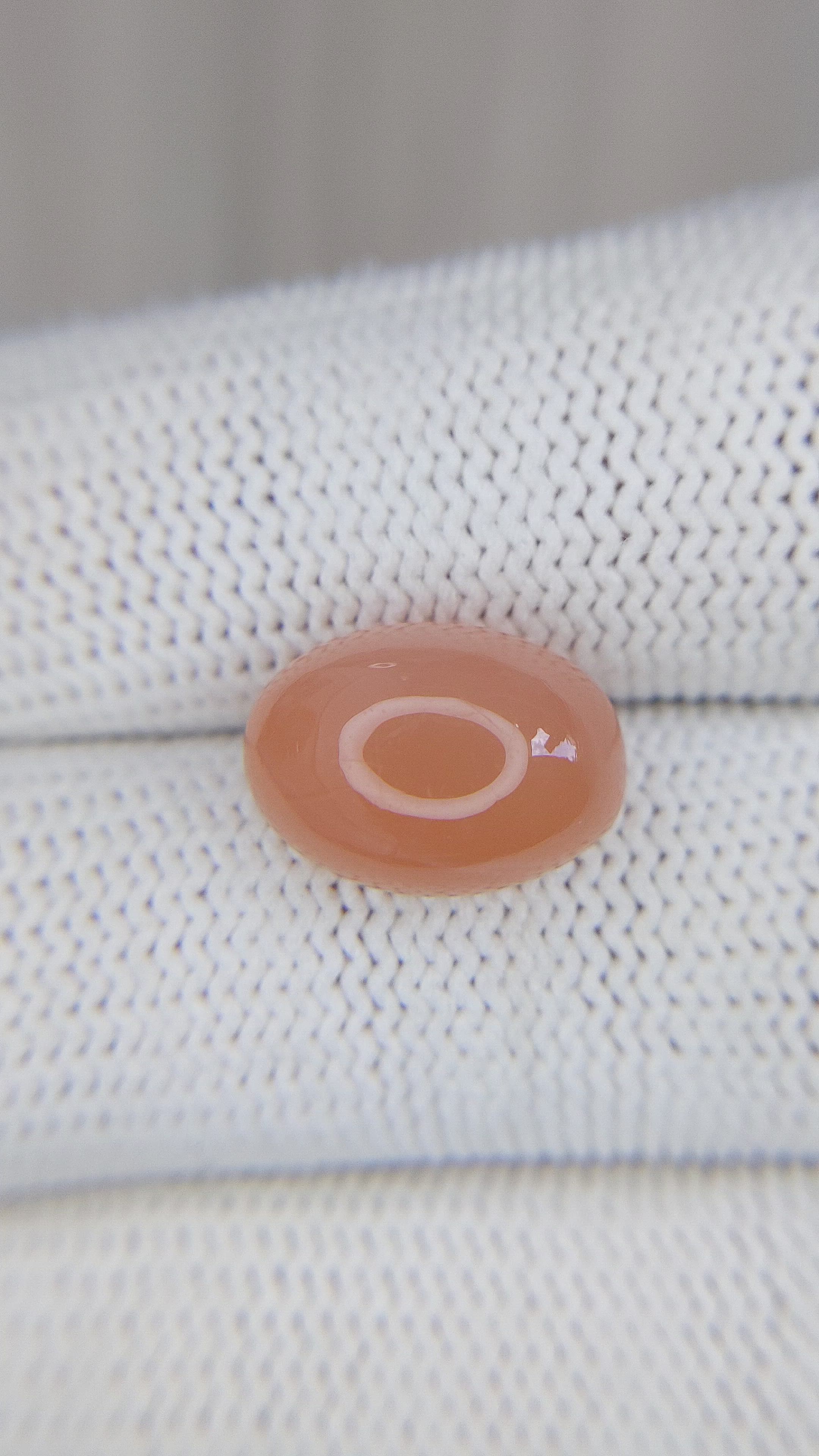 6.94 Ct. Cabochon Moonstone from Ceylon (Sri Lanka) Size Video