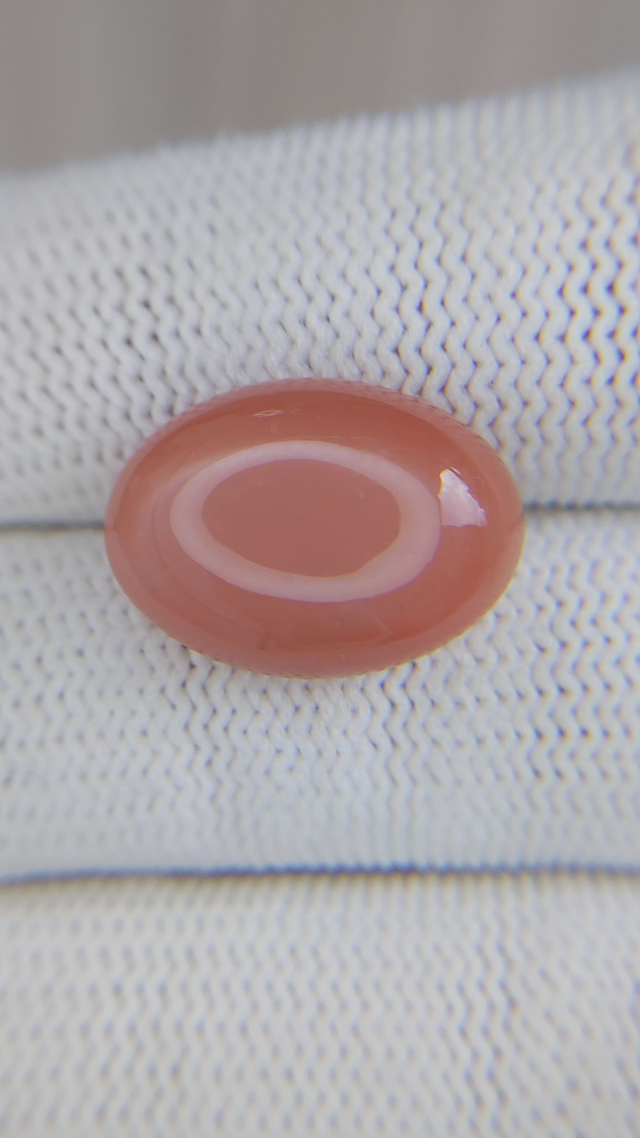 11.45 Ct. Cabochon Moonstone from Ceylon (Sri Lanka) Size Video