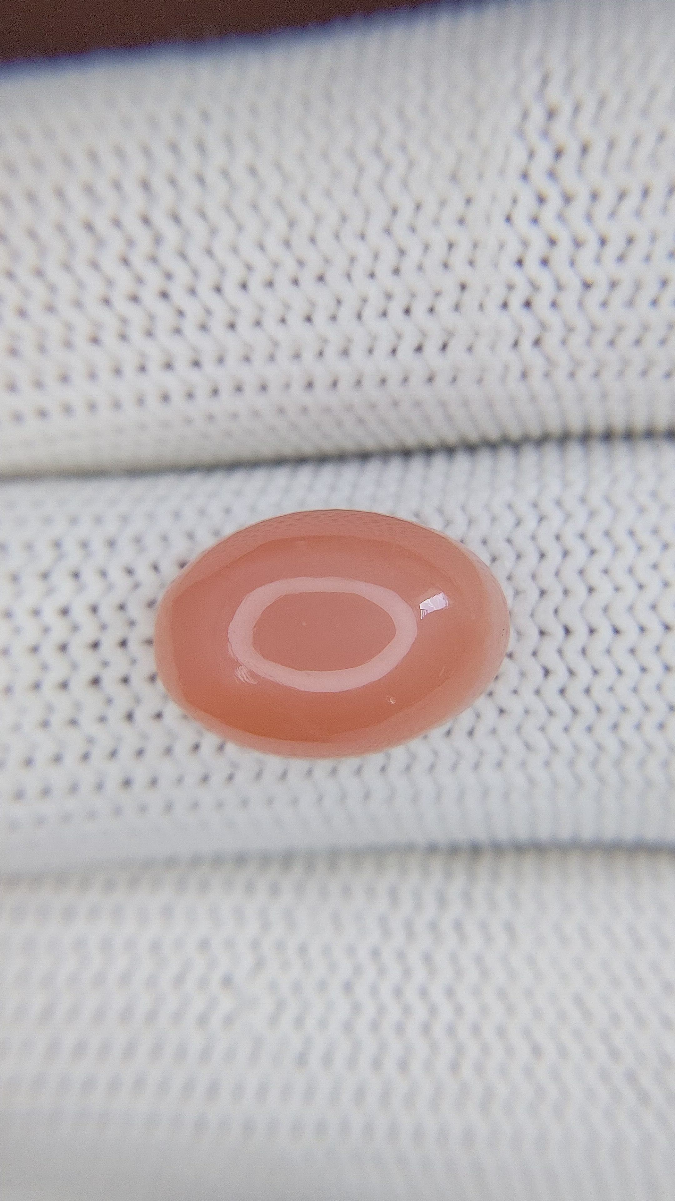 6.49 Ct. Cabochon Moonstone from Ceylon (Sri Lanka) Size Video