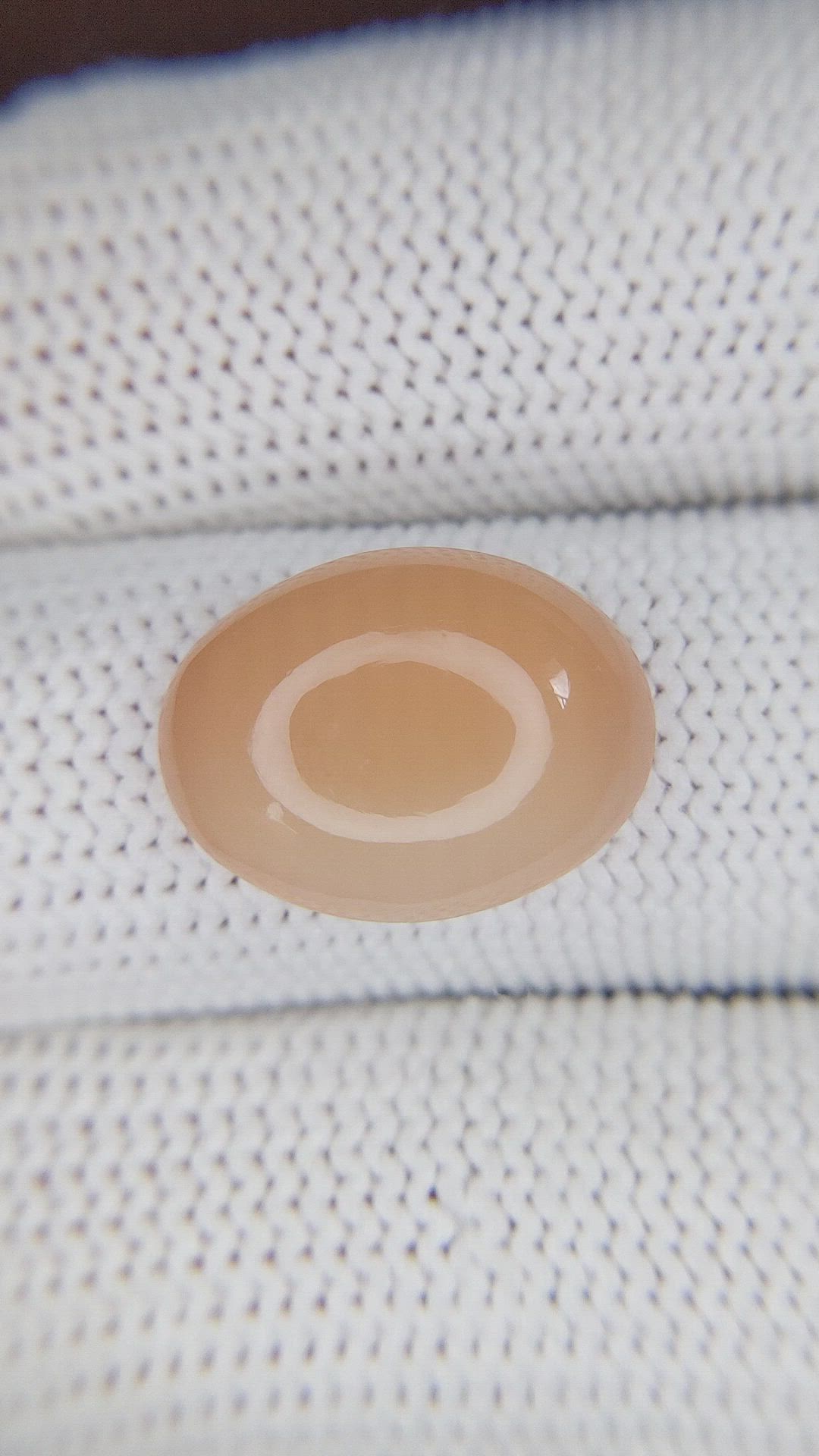 6.61 Ct. Cabochon Moonstone from Ceylon (Sri Lanka) Size Video
