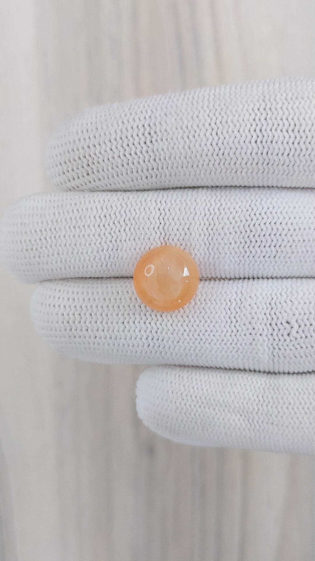 6.45 Ct. Cabochon Moonstone from Ceylon (Sri Lanka) Size Video