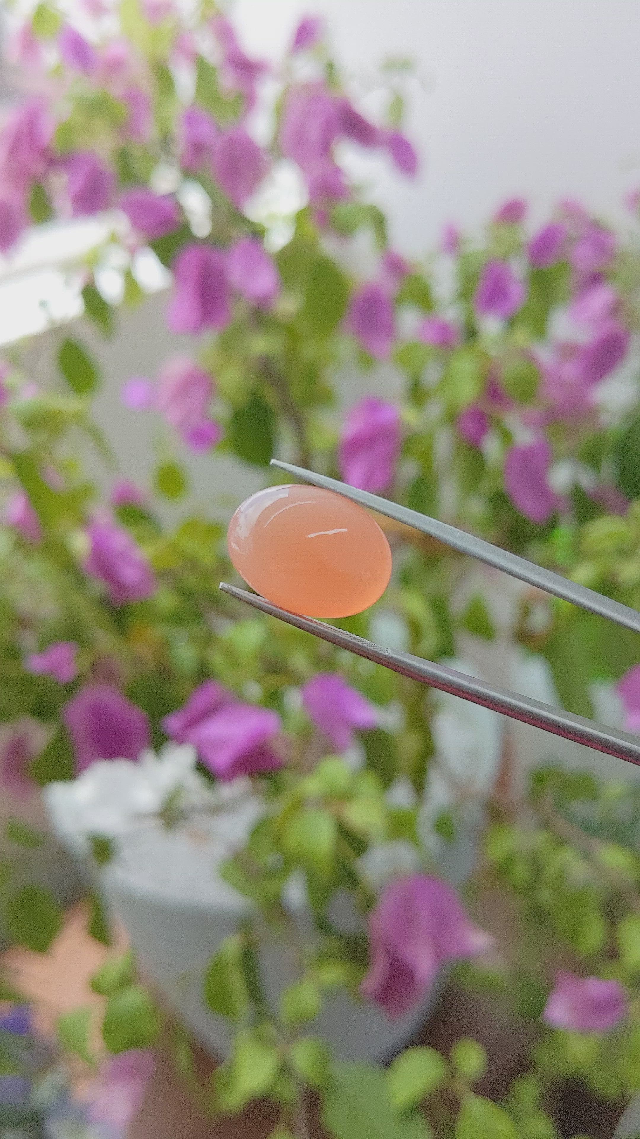 7.91 Ct. Cabochon Moonstone from Ceylon (Sri Lanka) Size Video
