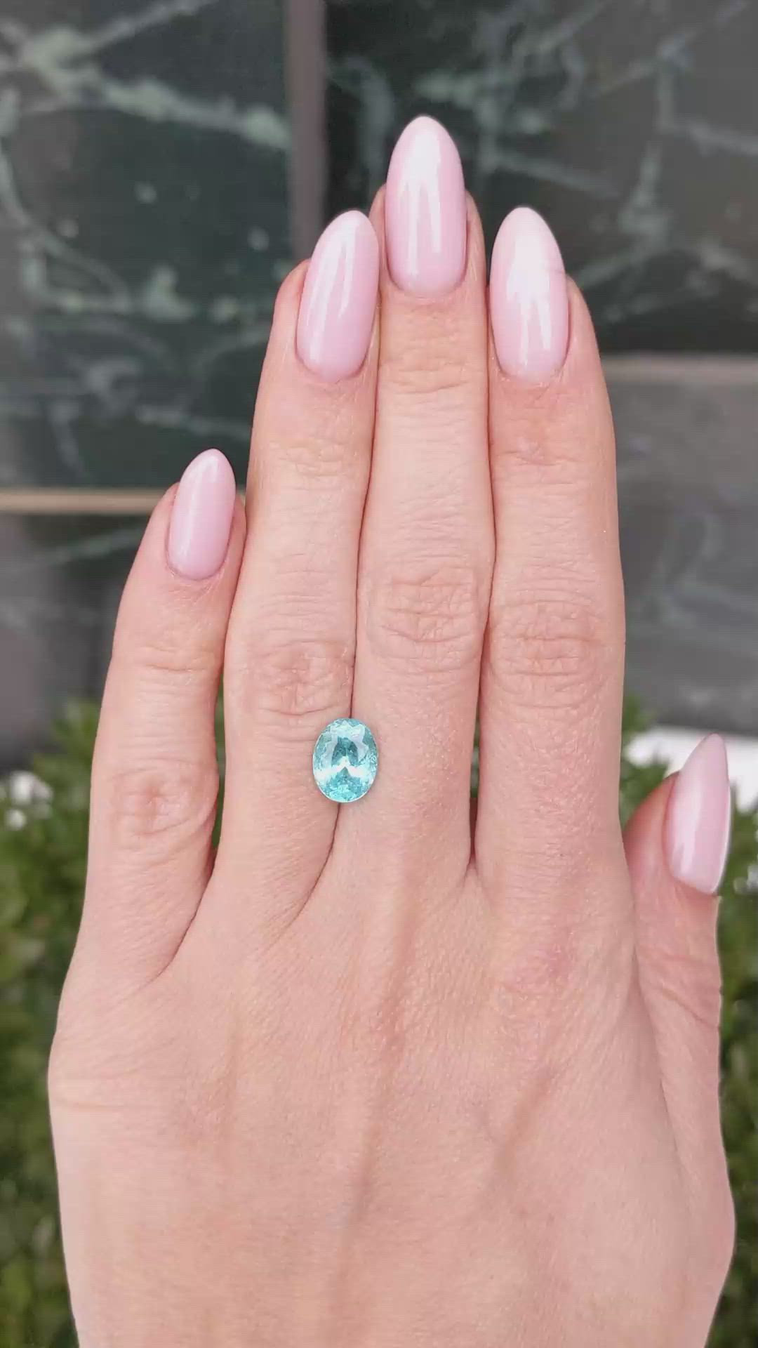 2.13 Ct. Paraiba Tourmaline from Mozambique Size Video