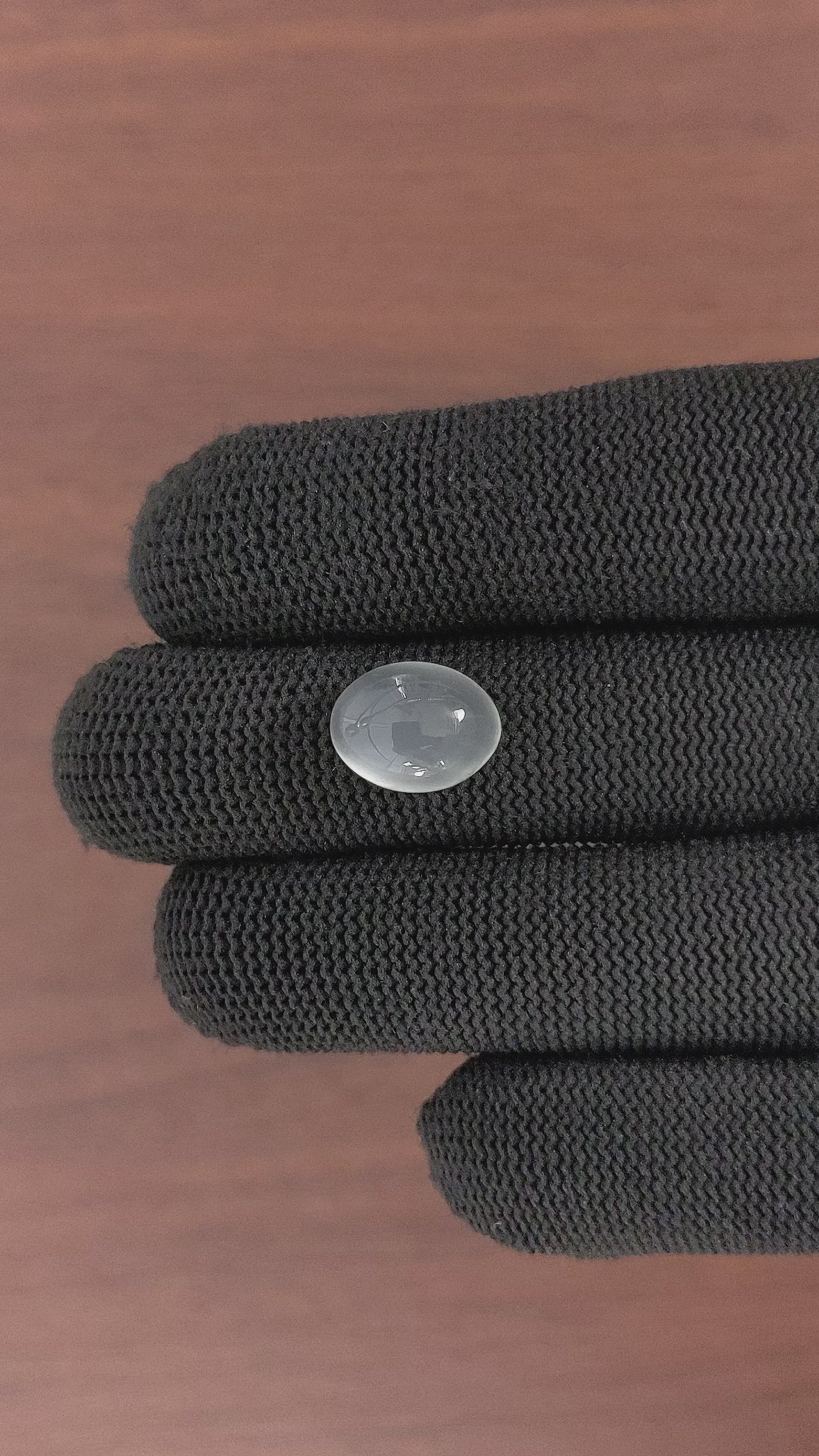 6.18 Ct. Cabochon Moonstone from Ceylon (Sri Lanka) Size Video
