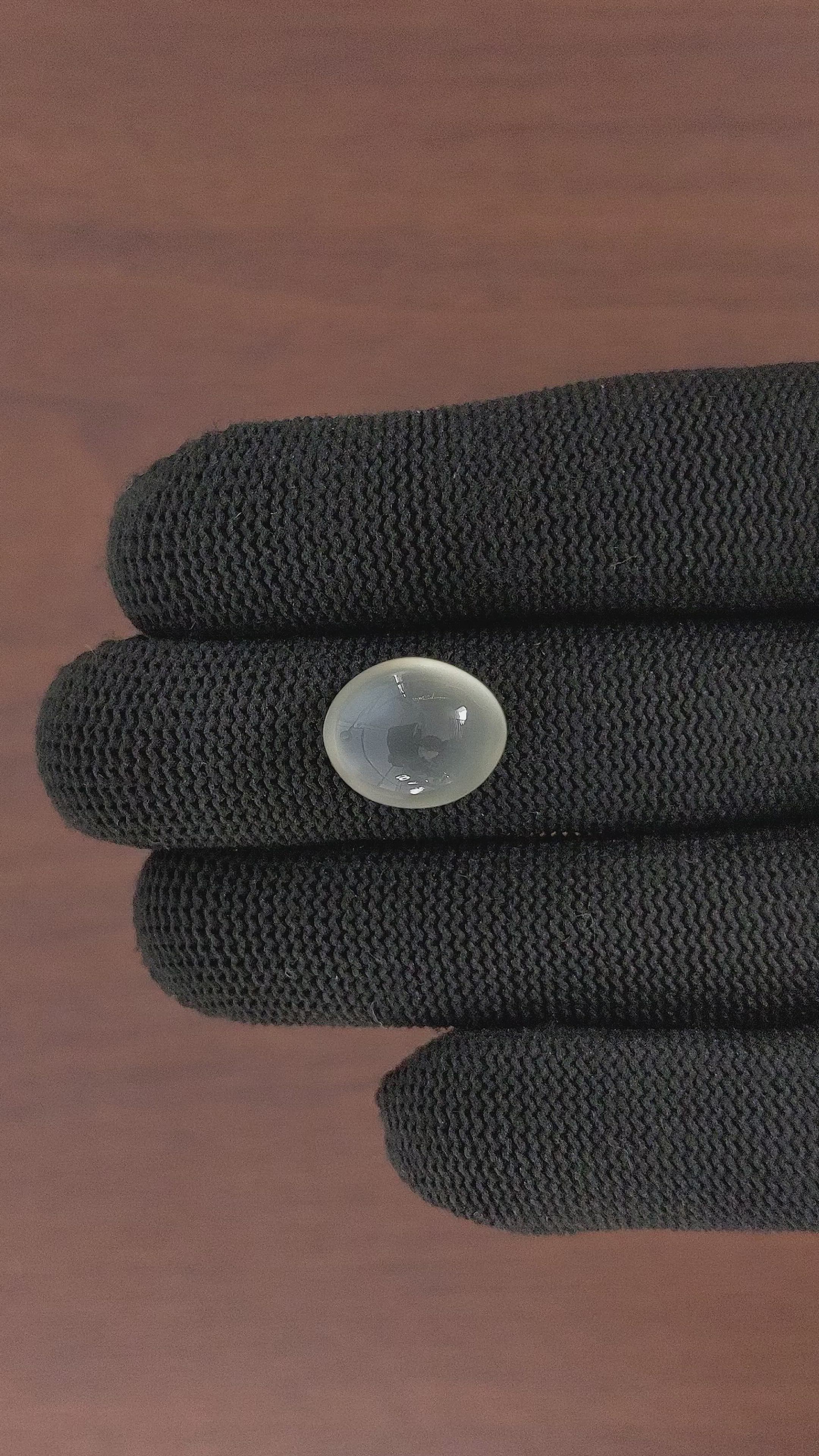 7.57 Ct. Cabochon Moonstone from Ceylon (Sri Lanka) Size Video