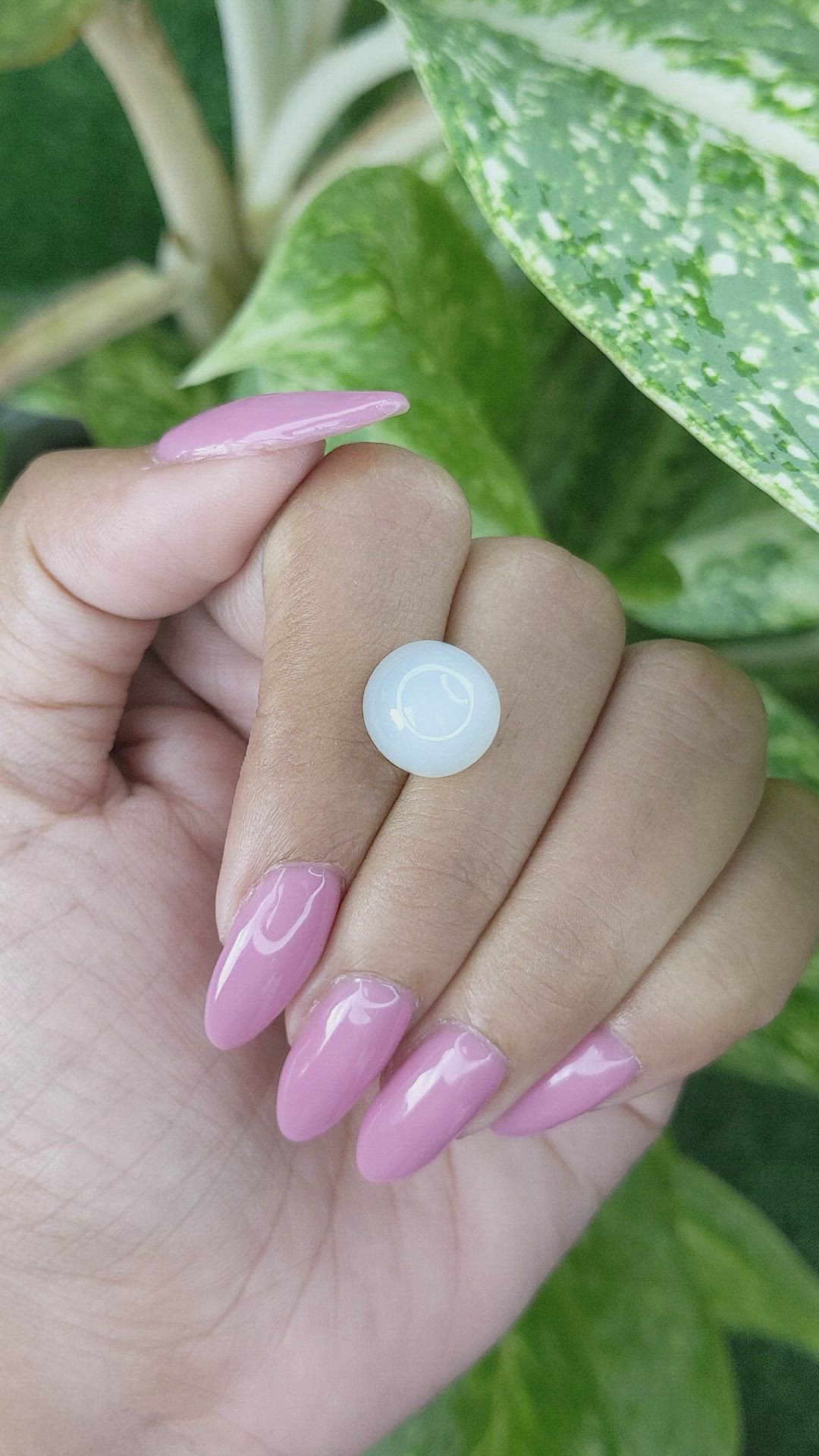8.01 Ct. Cabochon Moonstone from Ceylon (Sri Lanka) Size Video