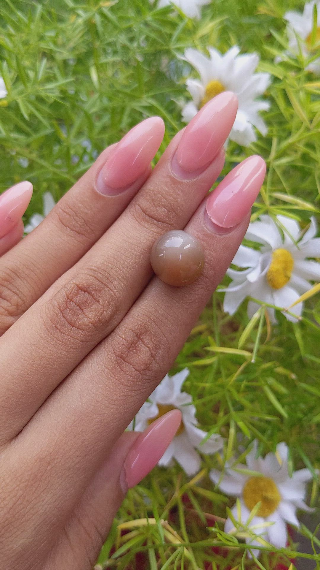 15.75 Ct. Cabochon Moonstone from Ceylon (Sri Lanka) Size Video