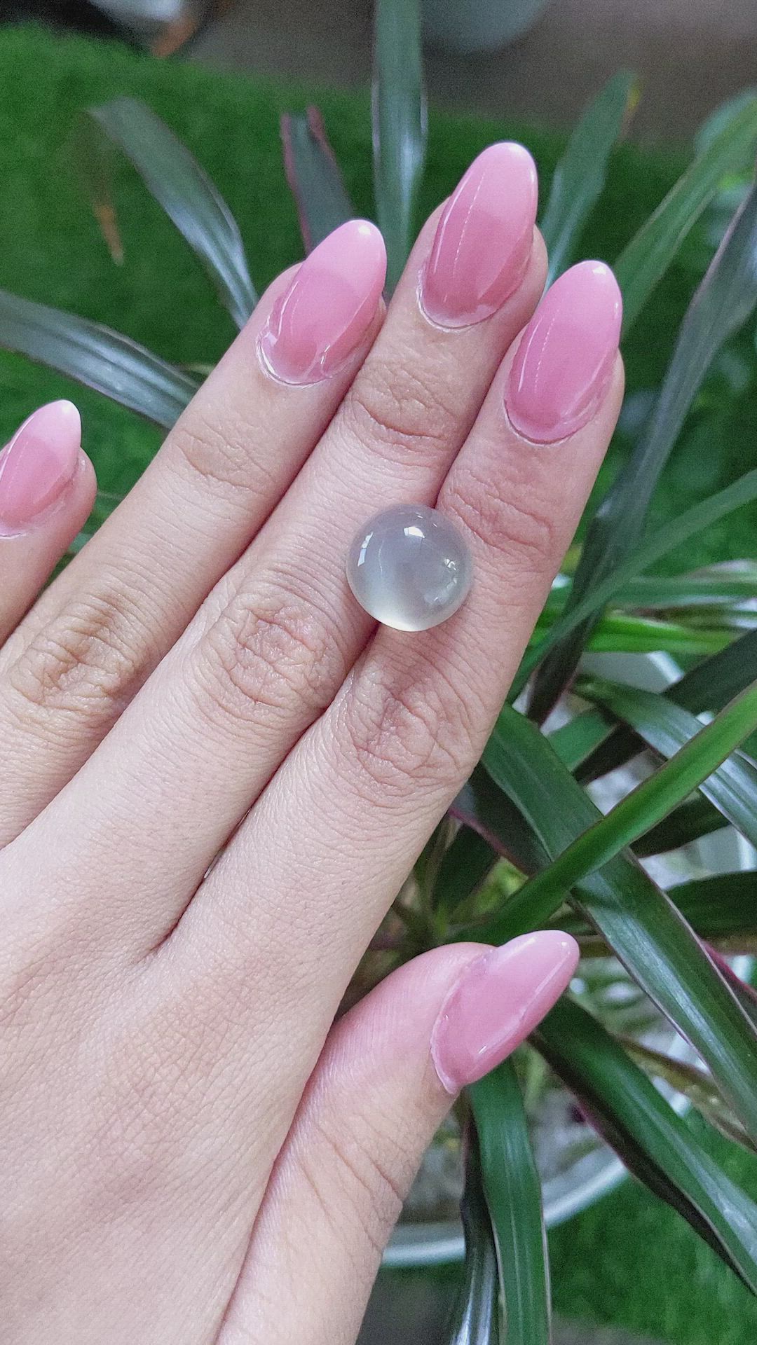 10.42 Ct. Cabochon Moonstone from Ceylon (Sri Lanka) Size Video