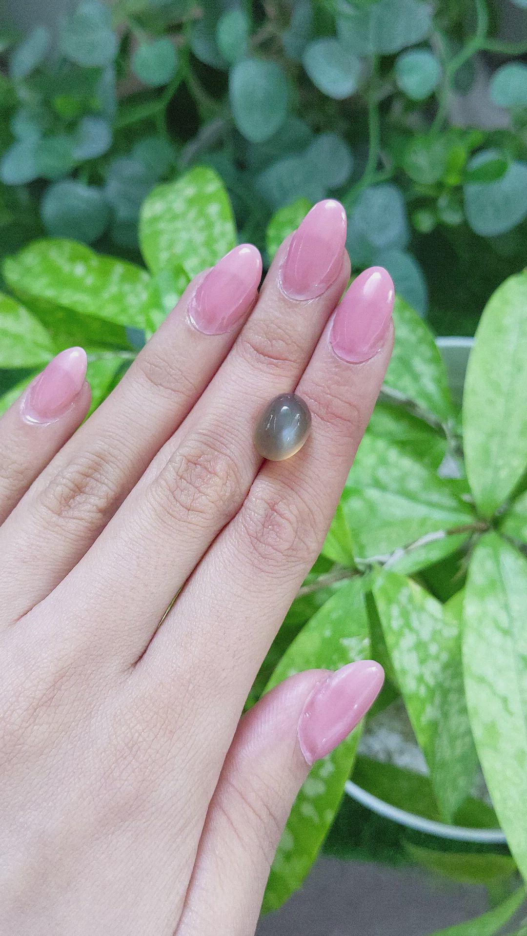 8.30 Ct. Cabochon Moonstone from Ceylon (Sri Lanka) Size Video