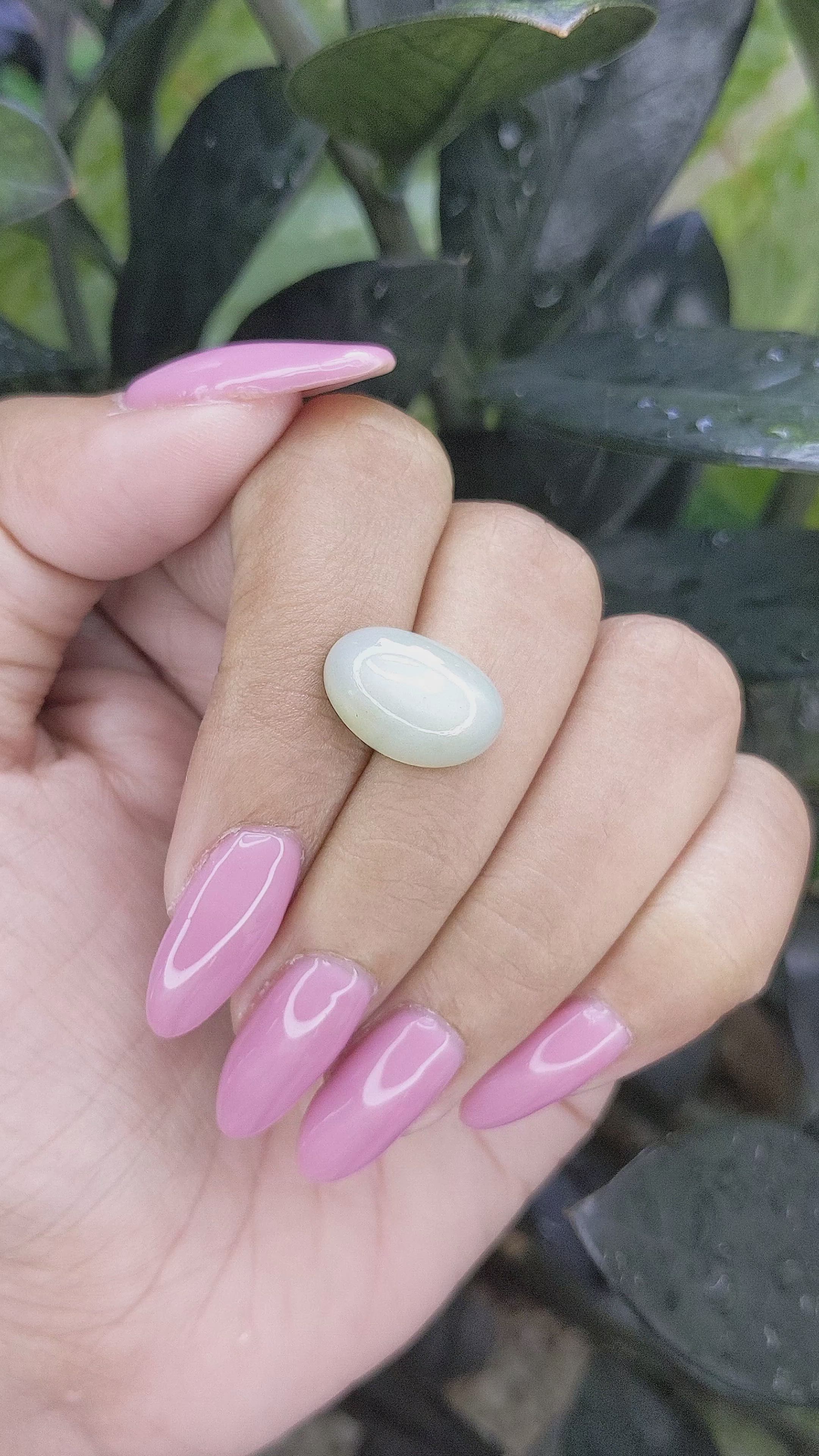 8.31 Ct. Cabochon Moonstone from Ceylon (Sri Lanka) Size Video
